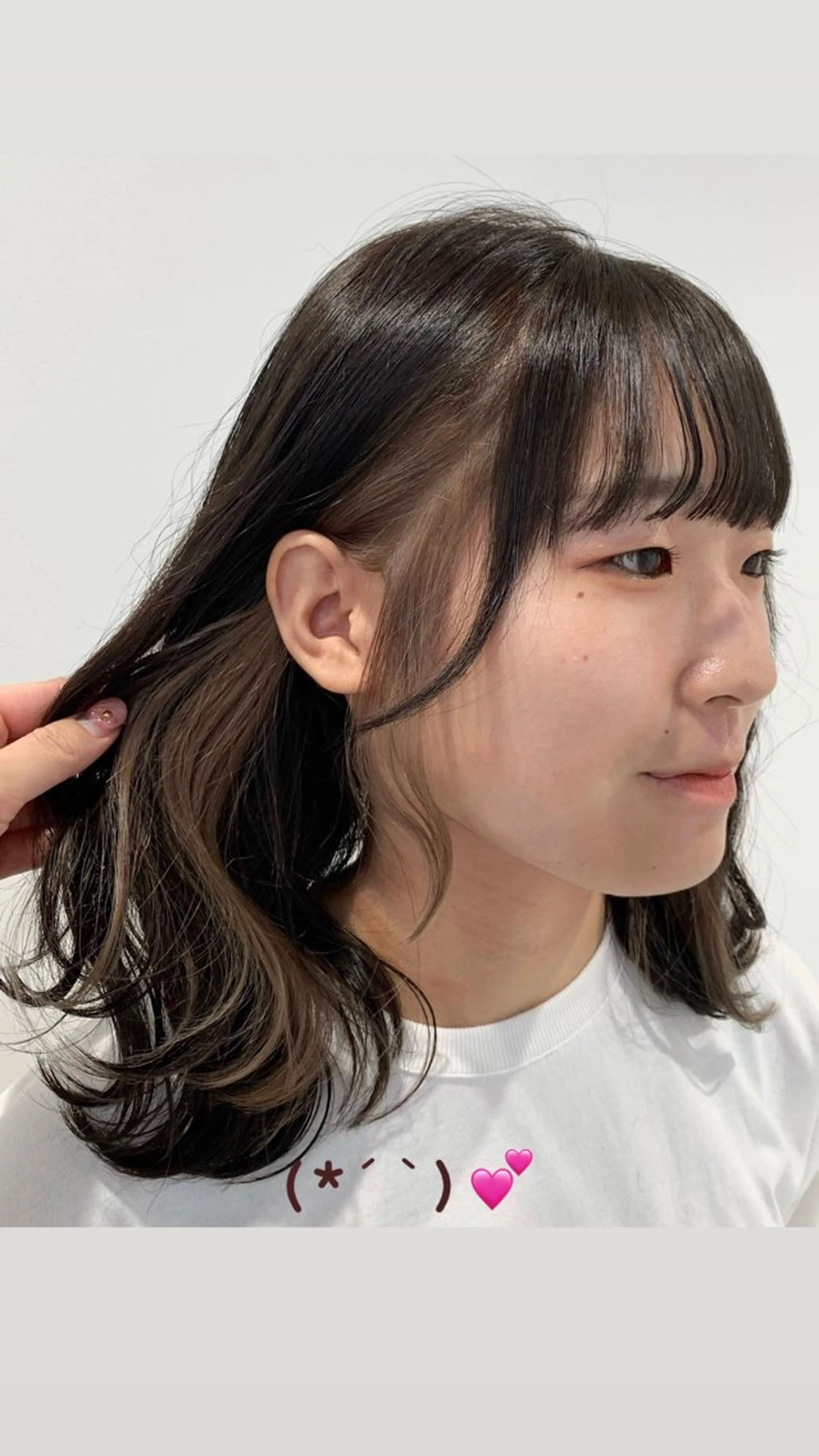 セミロング over   hair 池袋所属・あらい みゆのヘアスタイル