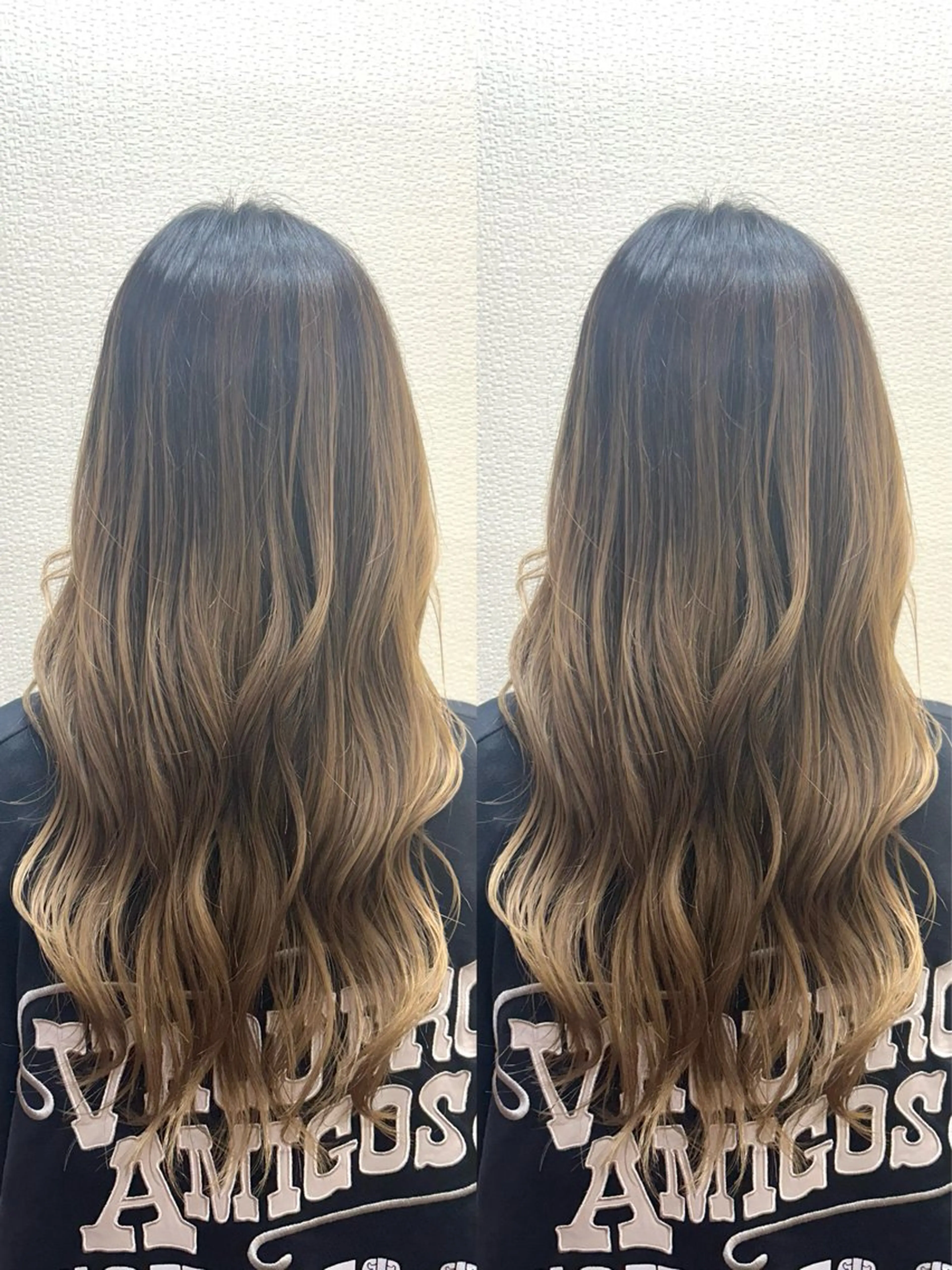 ロング ロング レイヤーカット✂️ 若葉のヘアスタイル