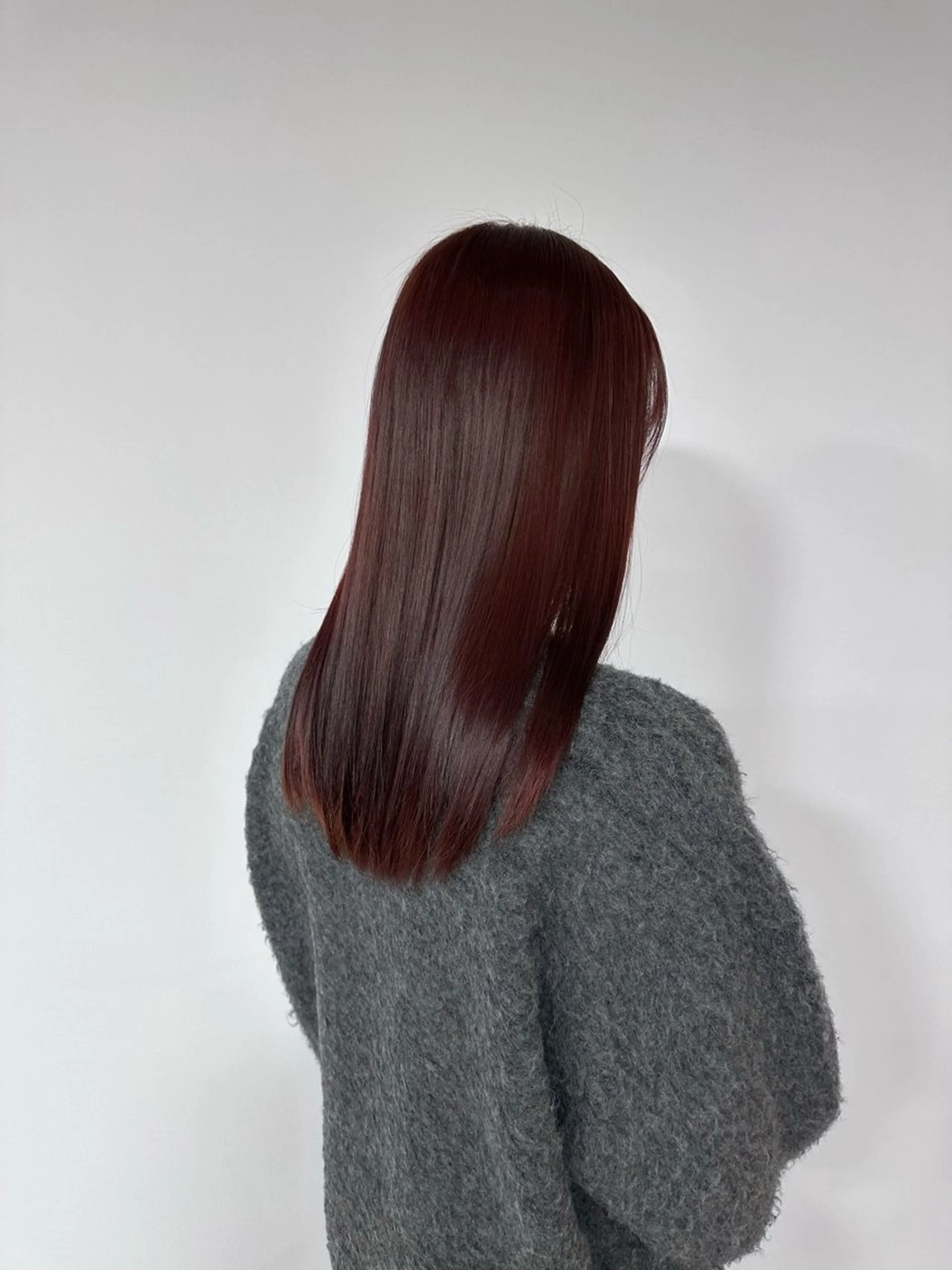 セミロング カラー 山田 花帆のヘアスタイル