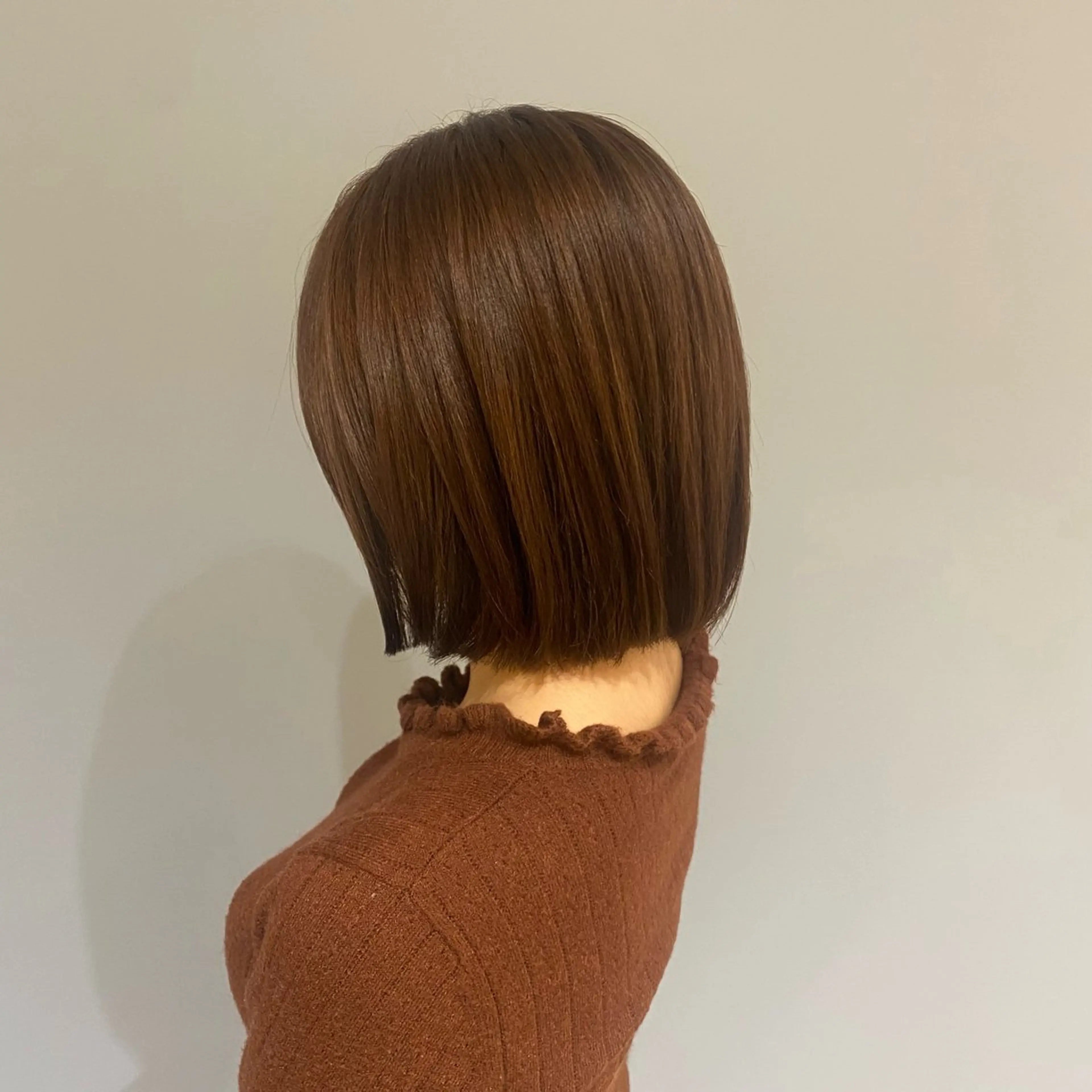 カラー ベージュカラー ピンクカラー ピンクベージュ ボブ ase.糸島店所属・UEDA AYAのヘアスタイル