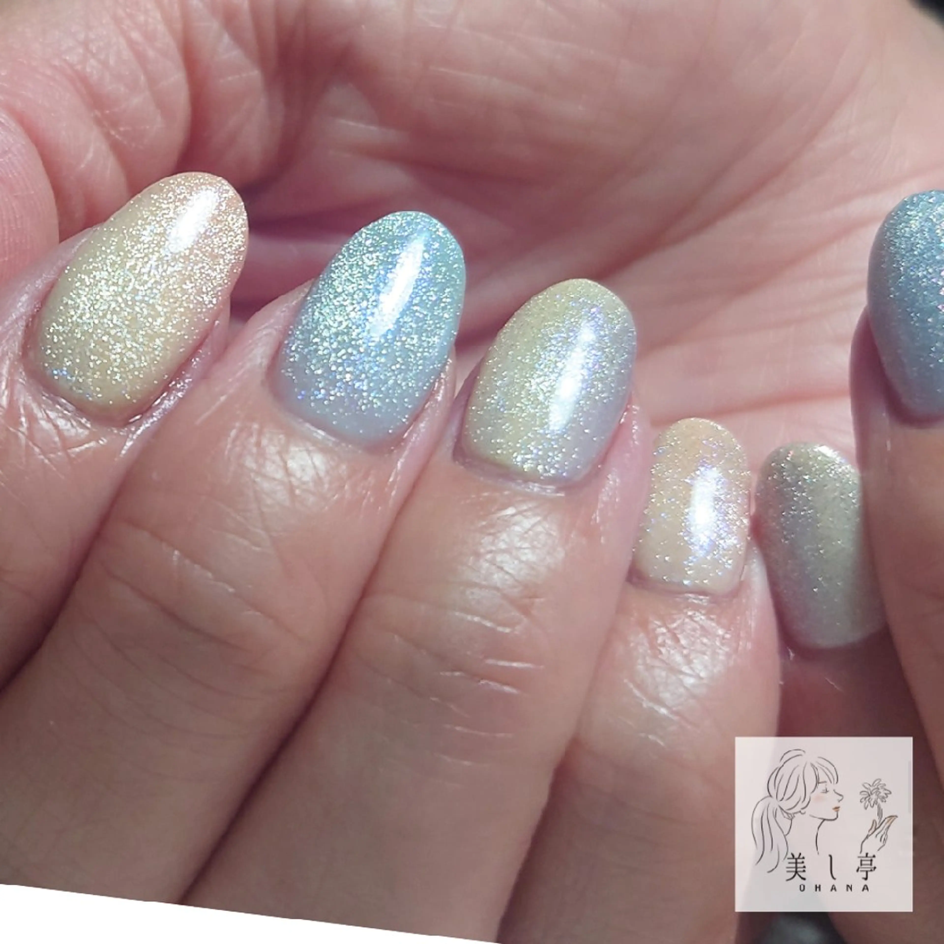 ネイル マグネットネイル 美し亭 OHANAのネイルデザイン
