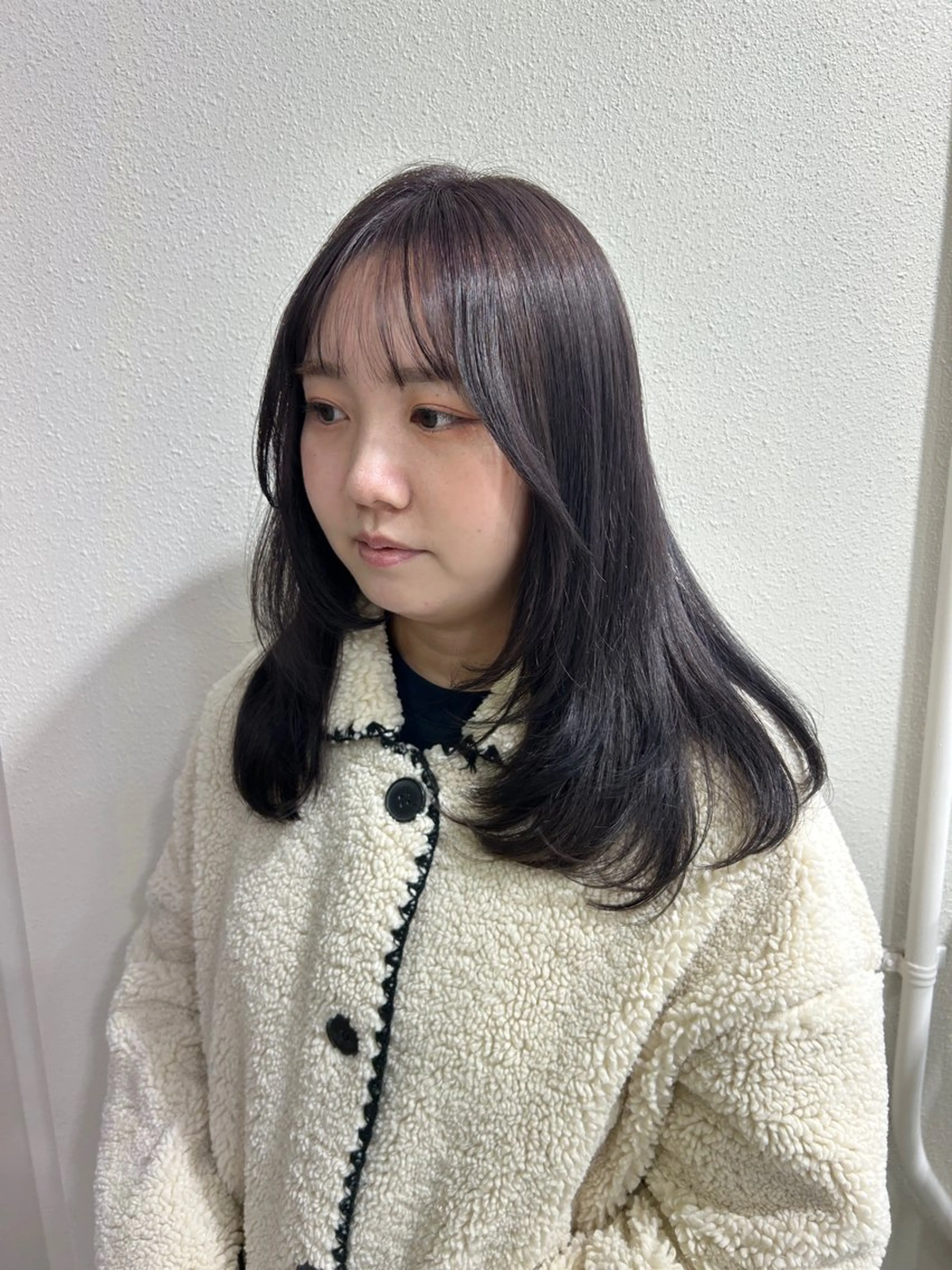 ロング カラー グレージュ ラベンダーカラー ラベンダーグレージュ ラベンダーグレー カット ヘアカラー トリートメント ダブルカラー /透明感カラーRioのヘアスタイル