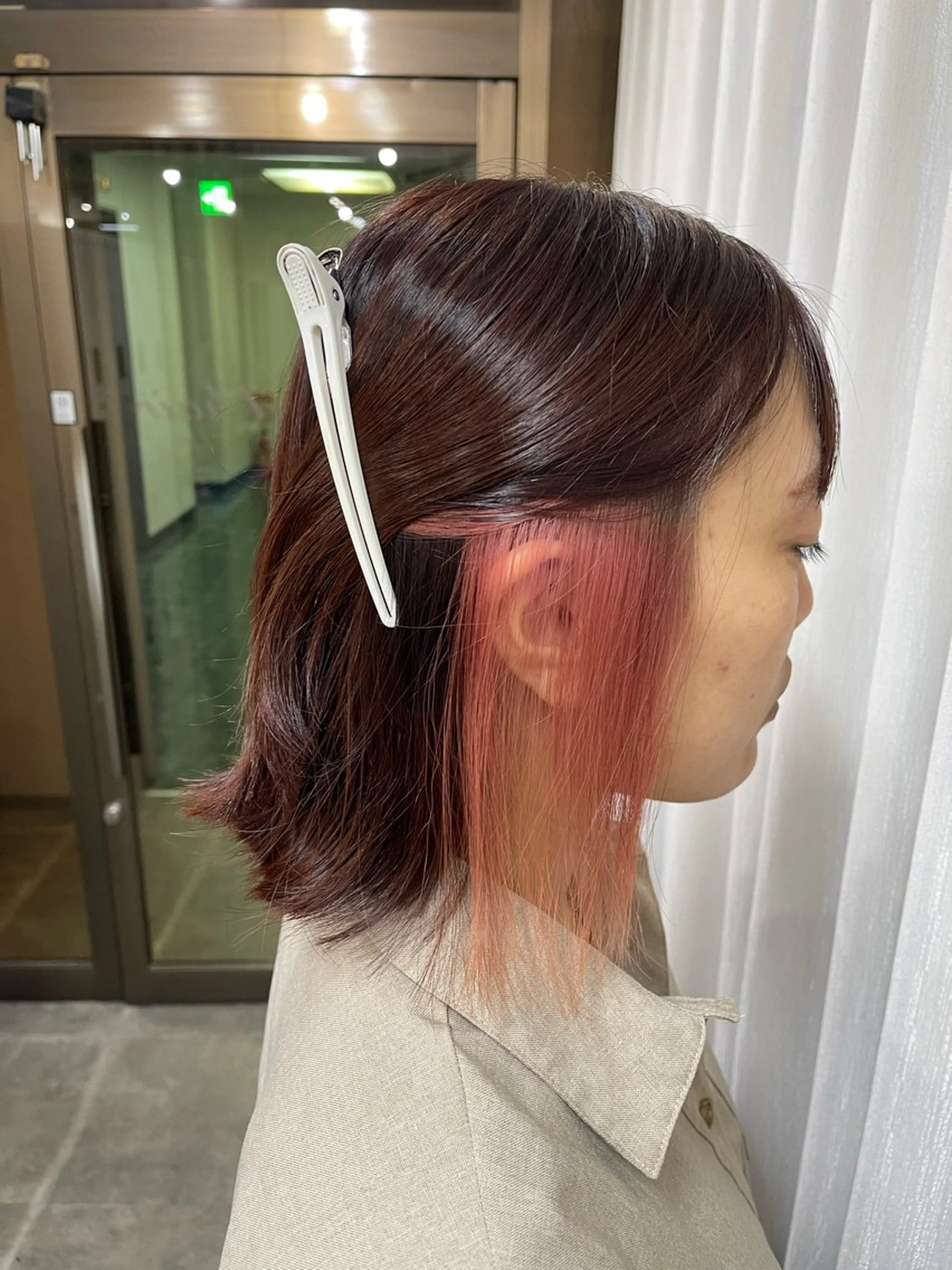 ショート カラー ブリーチ ケアブリーチ デザインカラー ダブルカラー インナーカラー ヘアカラー トリートメント SOYON西大寺店所属・ダブルカラー/ 髪質改善💎安藤のヘアスタイル