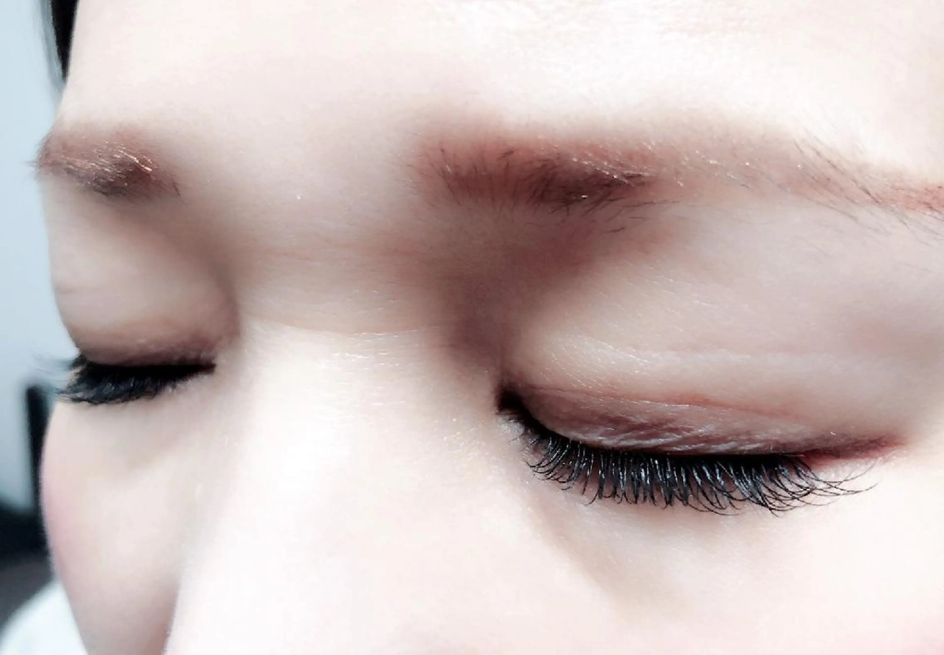 マツエク・マツパ 付け放題 フラットラッシュ セクシー 下まつげエクステ 一重×まつ毛パーマ 吉岡 ゆうなのマツエク・マツパデザイン