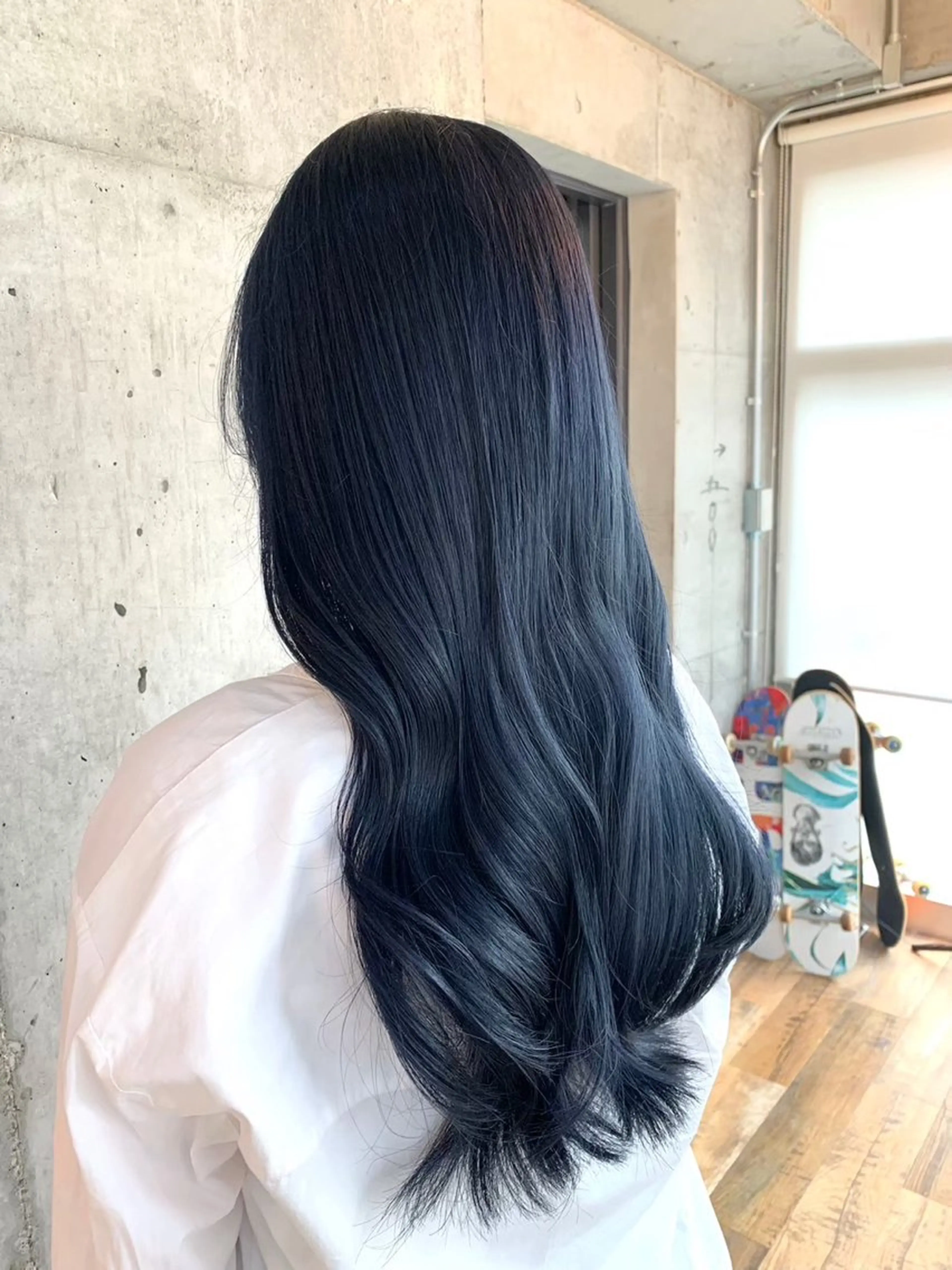 ロング カラー ヘアカラー トリートメント 🎨デザイン🥇 美髪・艶髪 日暮千敬のヘアスタイル