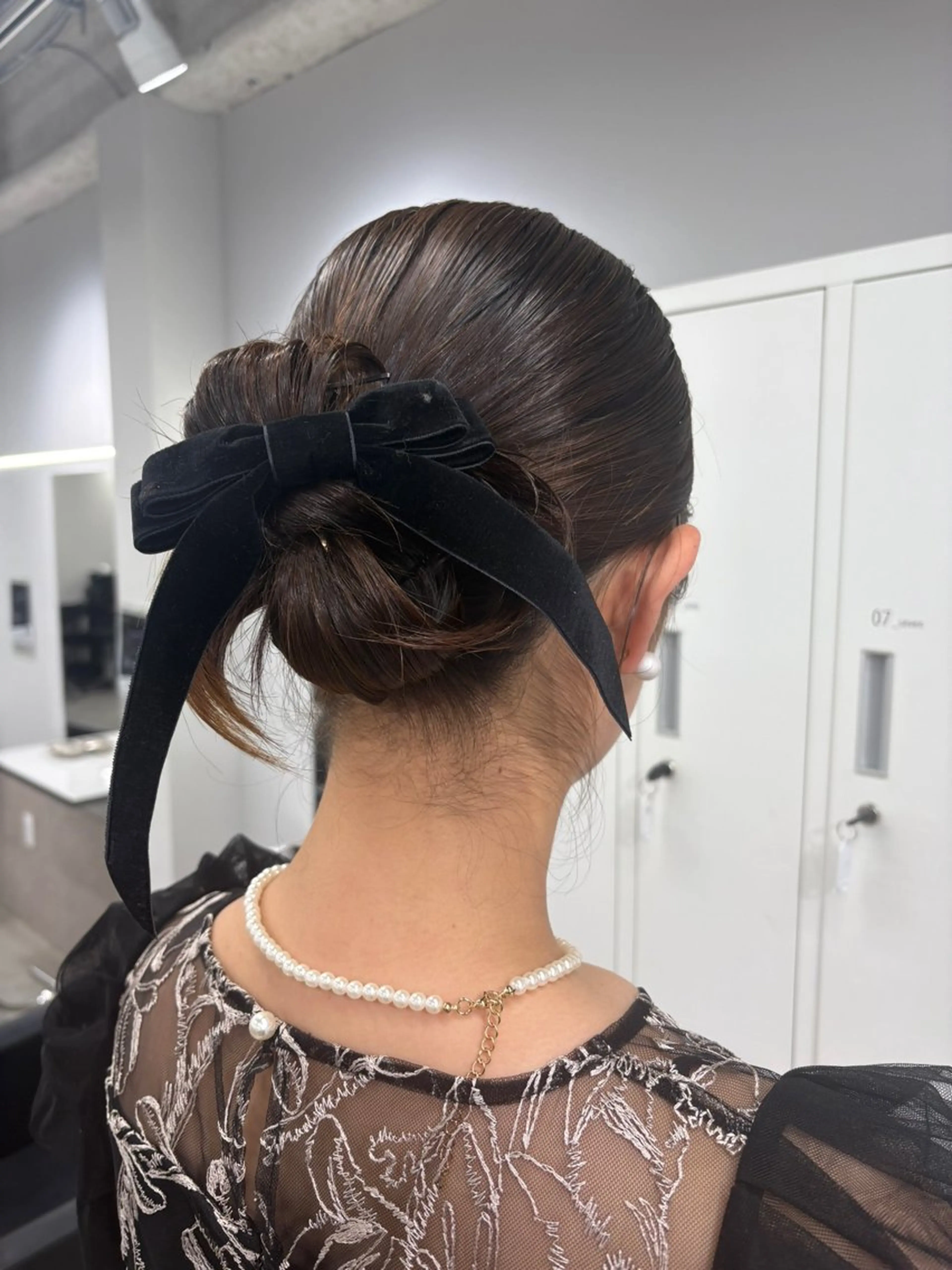 セミロング ヘアアレンジ ヘアセット Gisel みらののヘアスタイル