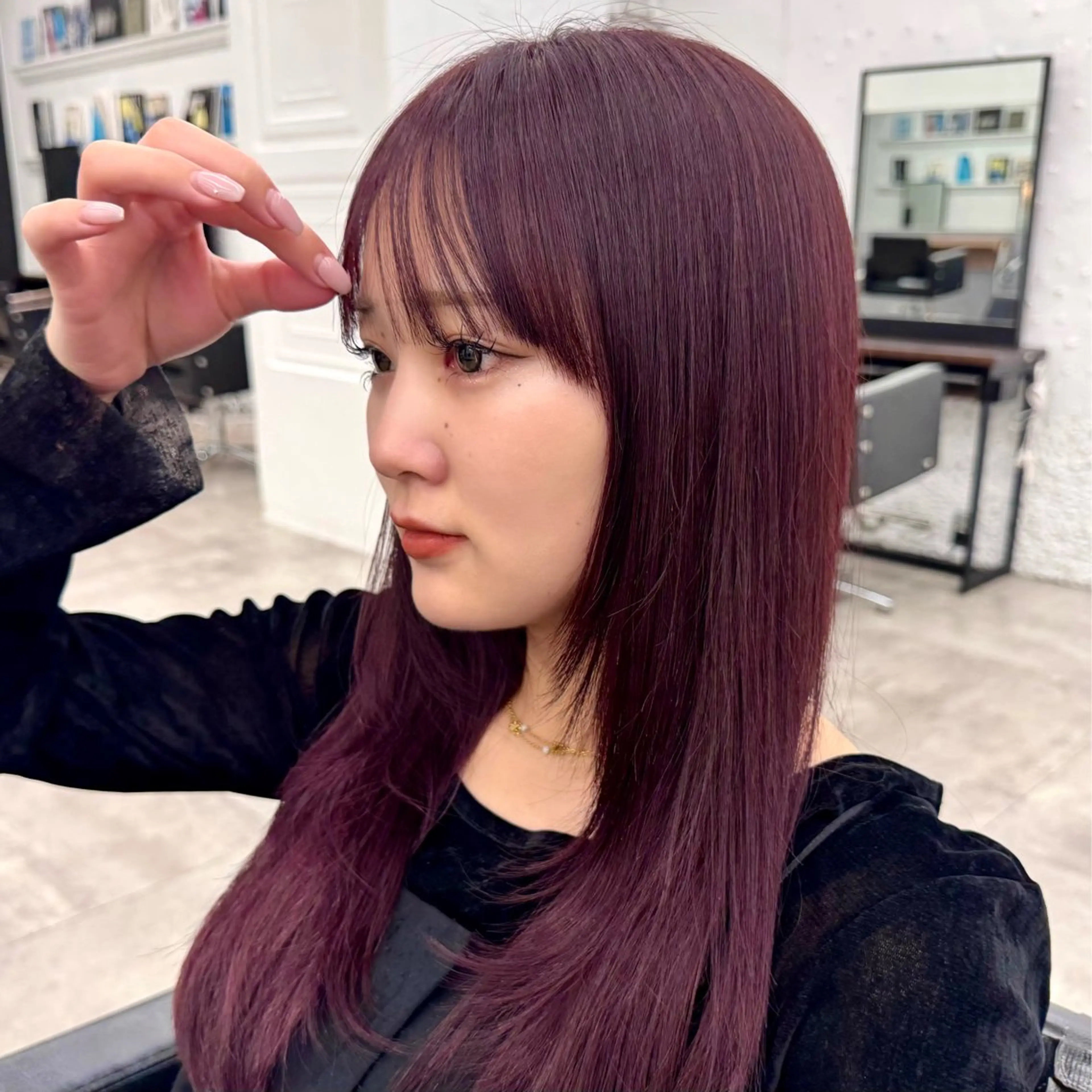 【迷ったらコレ☝️】 似合わせカット＋ツヤ髪ヘアカラー🌸«ヘアマスクトリートメント付き✨️»の写真