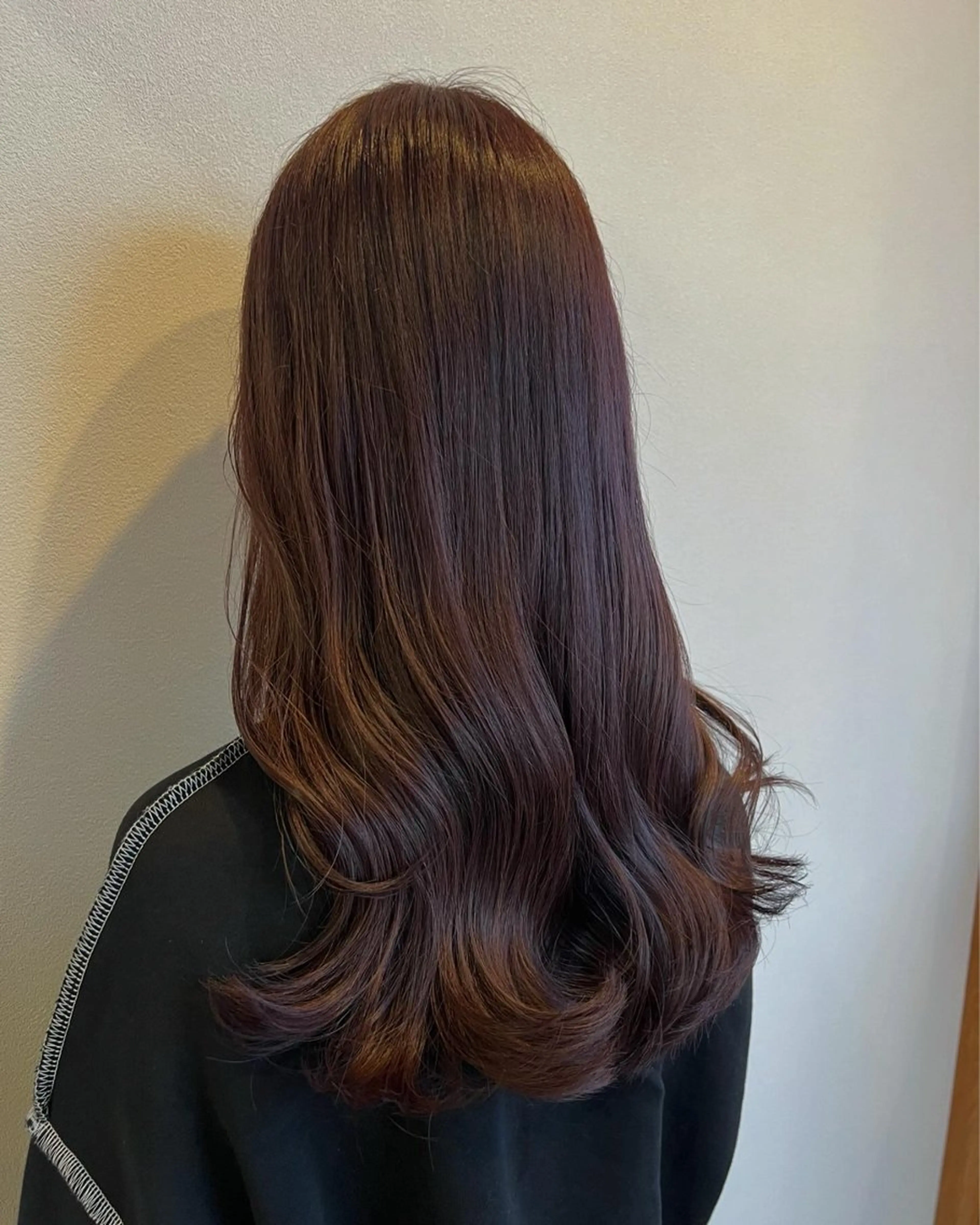 ロング カラー パーマ ヘアアレンジ メンズ ヘアカラー トリートメント 透明感カラー／ 新潟万代/池野里衣のヘアスタイル