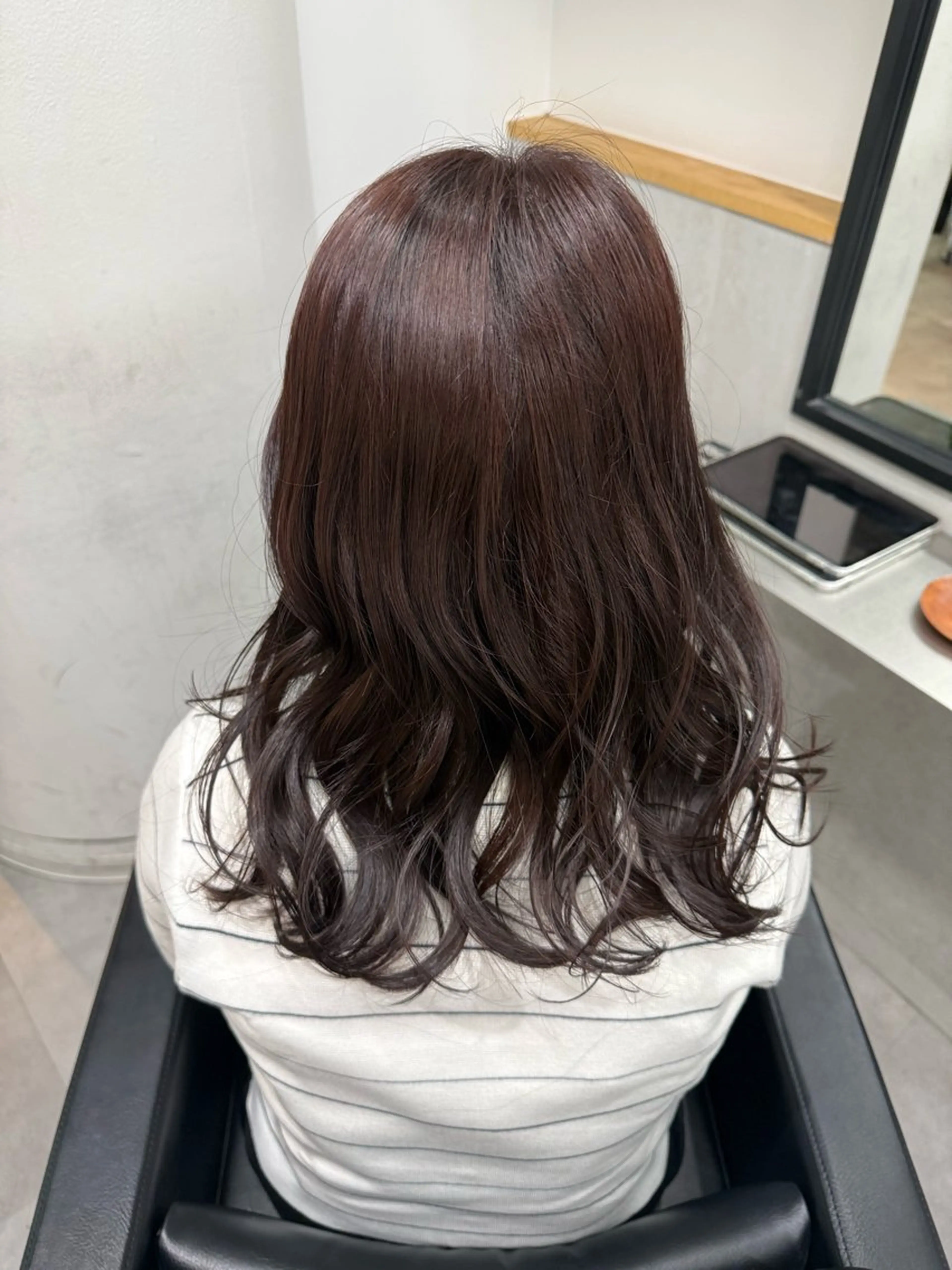 セミロング カラー ヘアカラー Laff新宿所属・新宿/艶カラー/ 透明感カラー/タクマのヘアスタイル