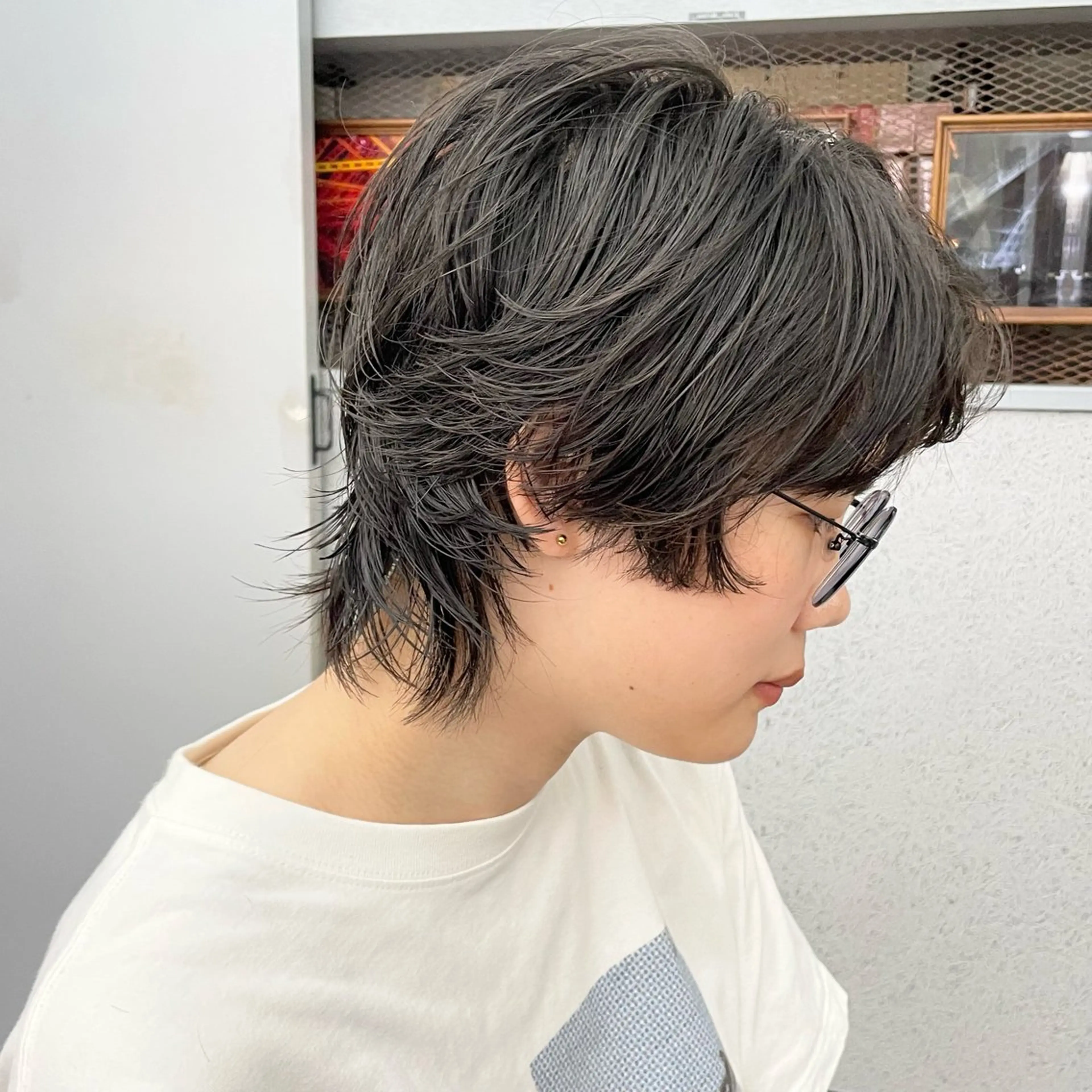 ショート パーマ ショートヘア ウルフカット カット パーマ ヘアセット ✂︎ウルフ・ショート ✂︎MIKUNIのヘアスタイル