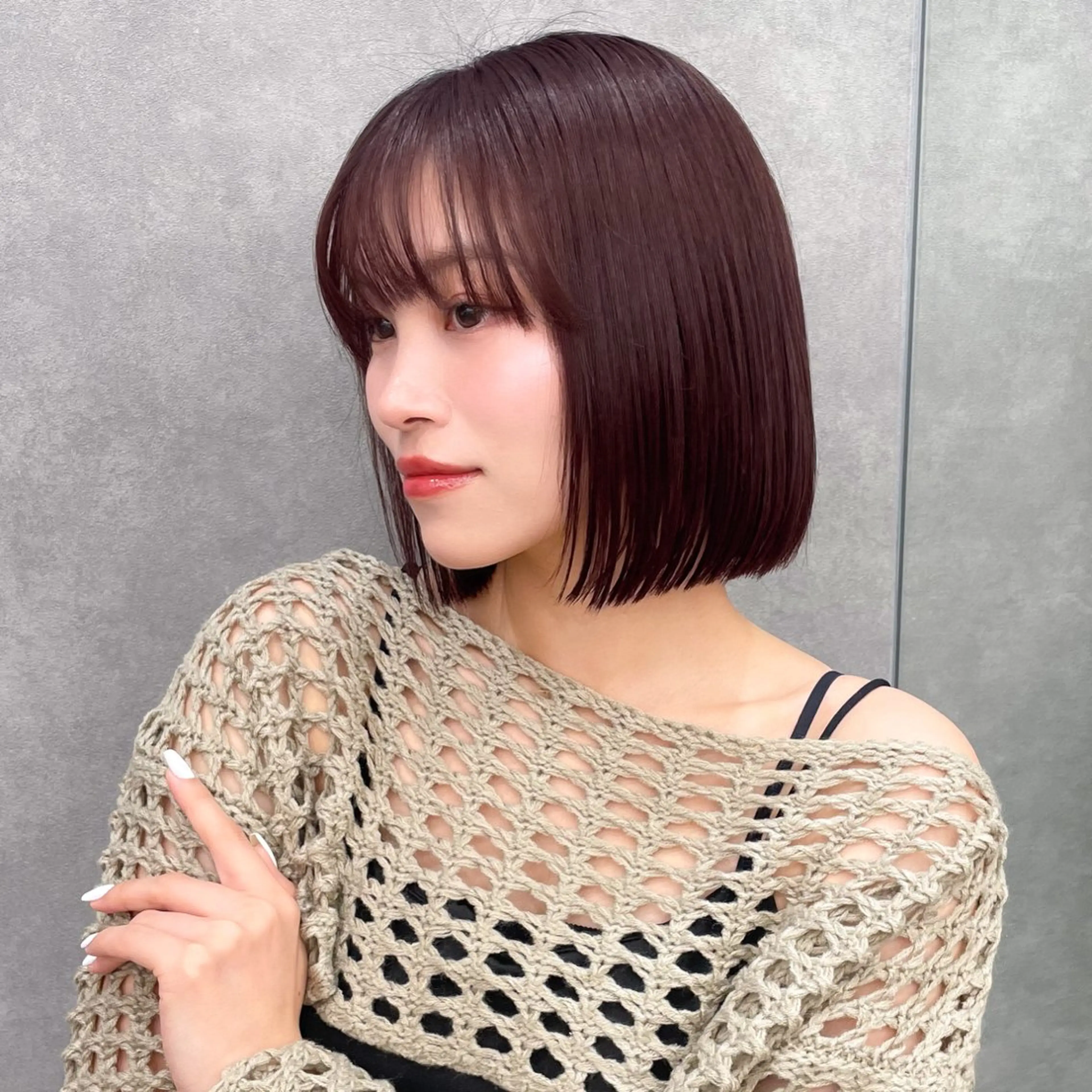 【色落ちが気になる方必見❣️艶カラー🫧】＋カット＋1stepトリートメントの写真