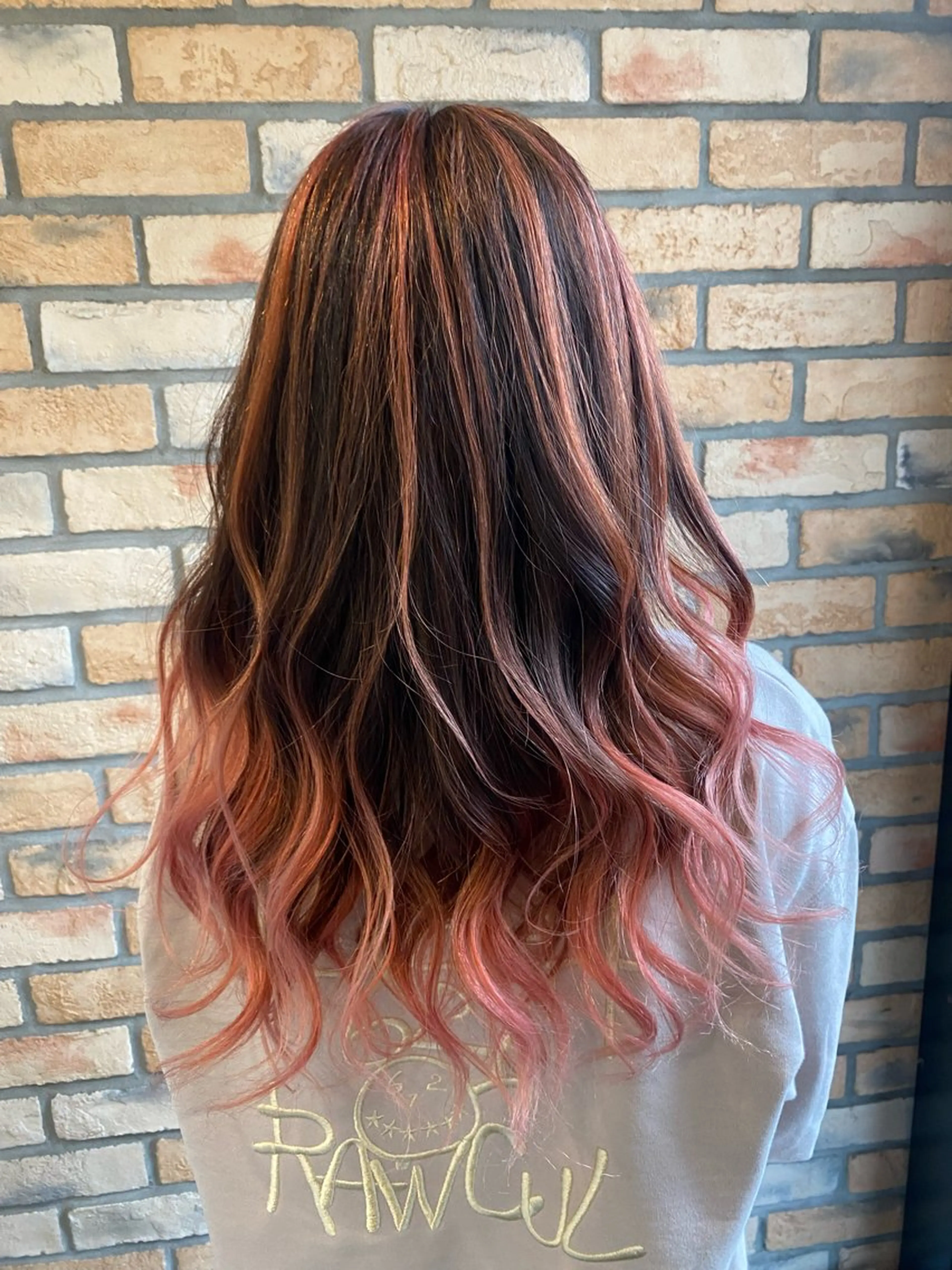 ロング カラー ヘアアレンジ バレイヤージュ レイヤーカット DISCOHAIRsanc（ルジャルダン町田）所属・烏山 達也のヘアスタイル