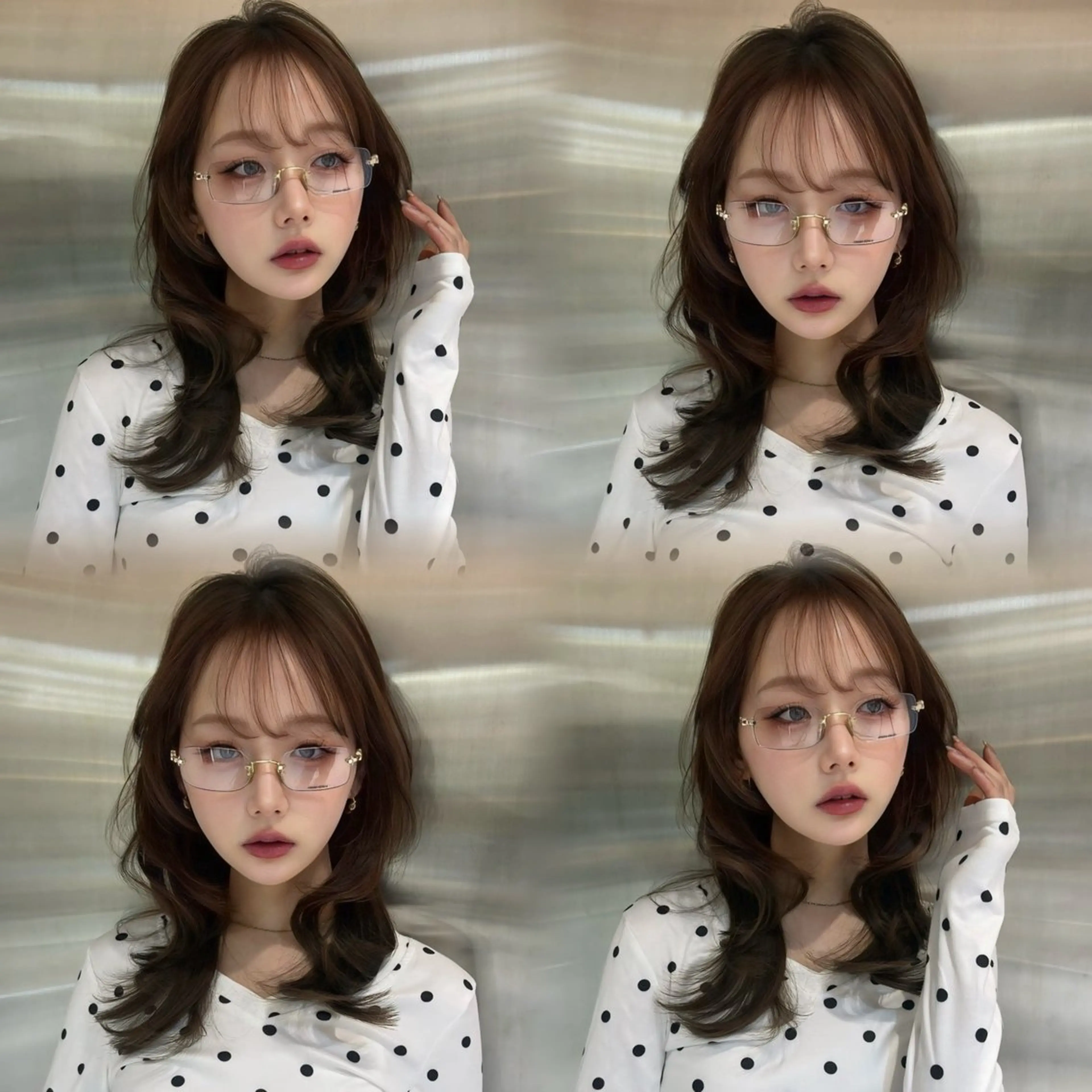 ロング カラー ヘアアレンジ 透明感カラー 韓国風ヘア レイヤーカット ワンホンヘア ヘアカラー トリートメント 韓国/ワンホン/新宿 /Rumiのヘアスタイル