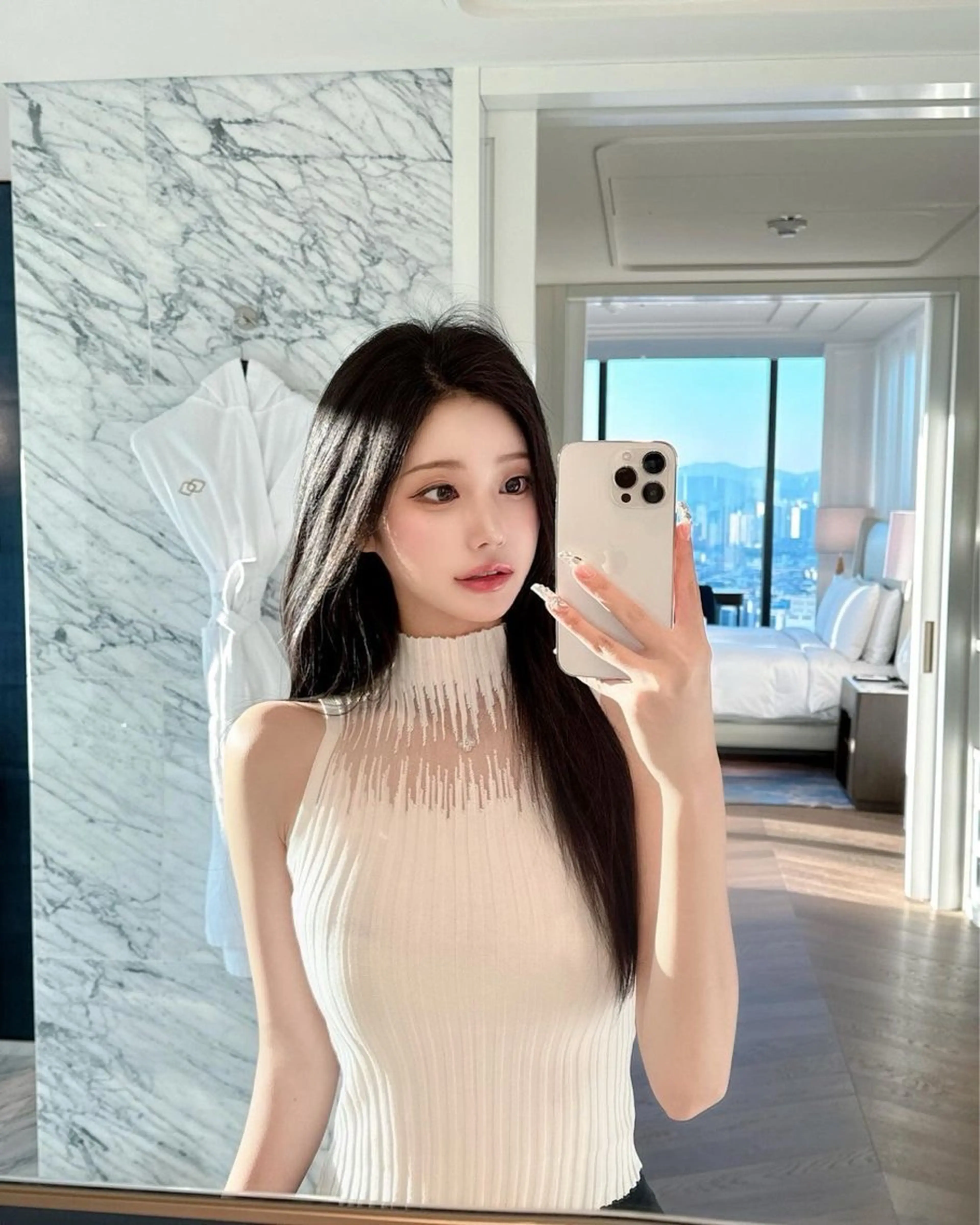 カラー カット ヘアカラー 韓国風暗髪ヘア🤍 🫧MIREIのヘアスタイル