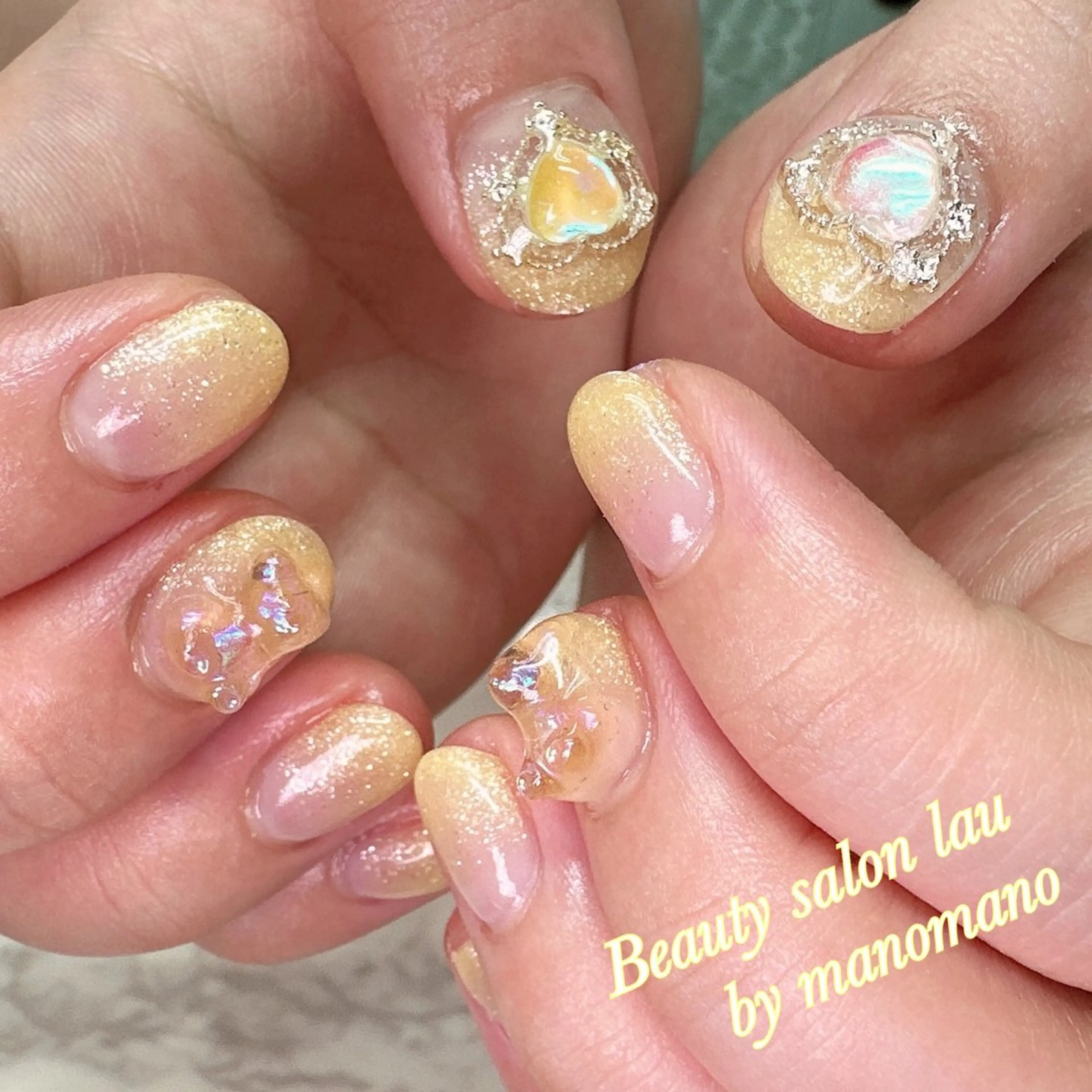 ネイル ハンドネイル ラウバイマノマノ なかざとのネイルデザイン