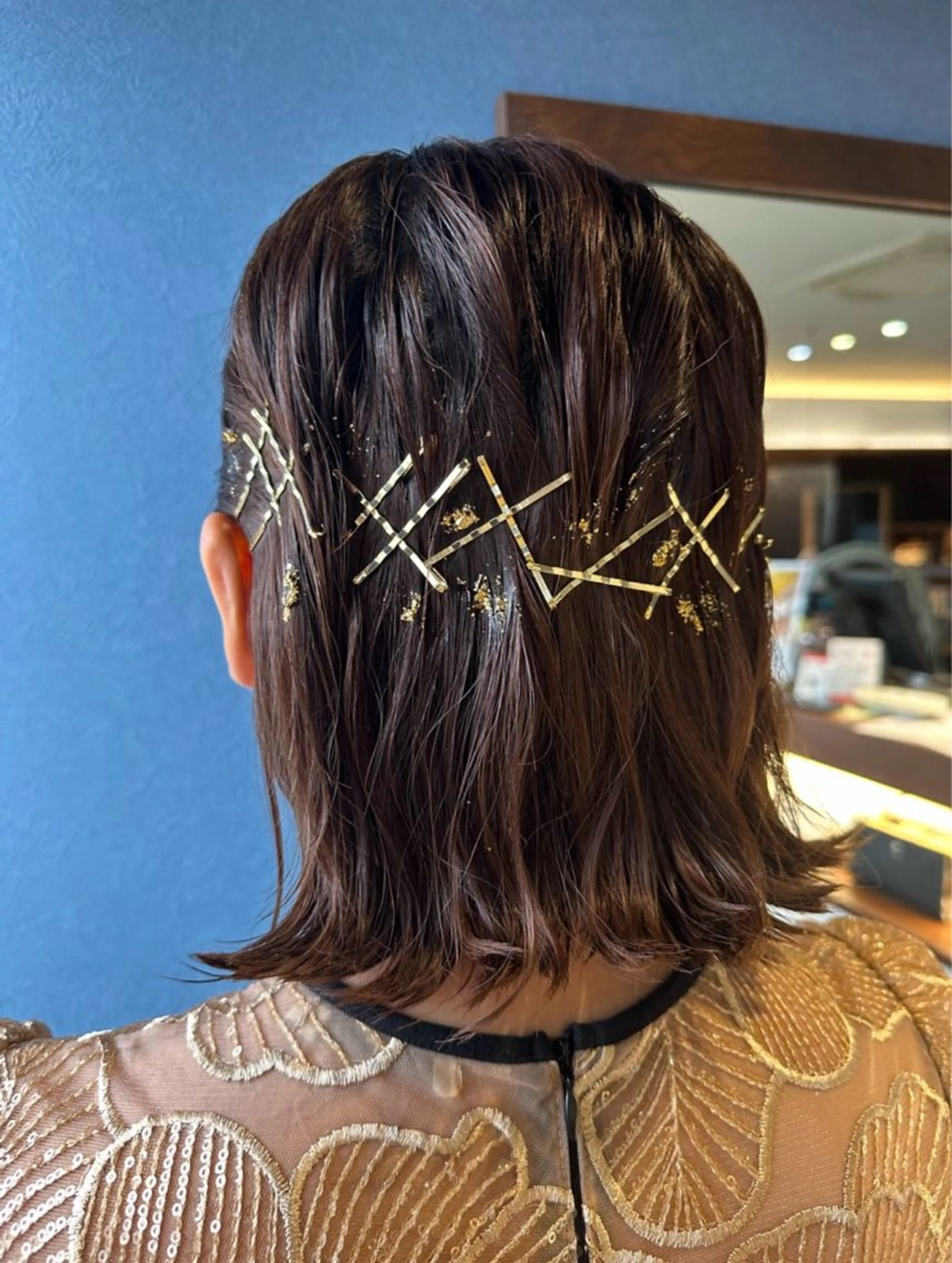 ミディアム ヘアアレンジ 結婚式・ブライダル デート ヘアセット 🎀Kubu🍀 Natsumu🎀のヘアスタイル