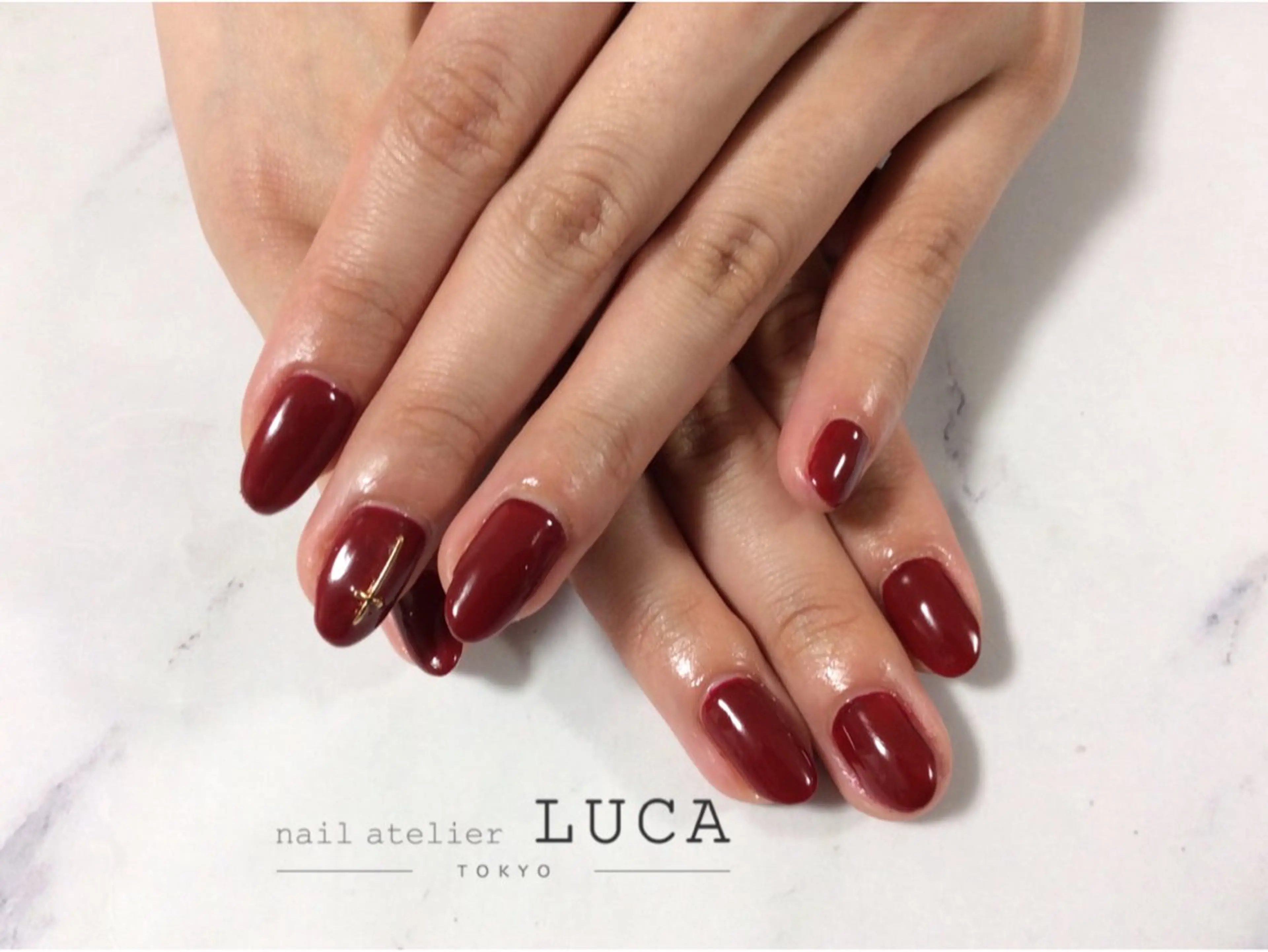 ネイル ボルドー ネイルアトリエルカ 米原のネイルデザイン