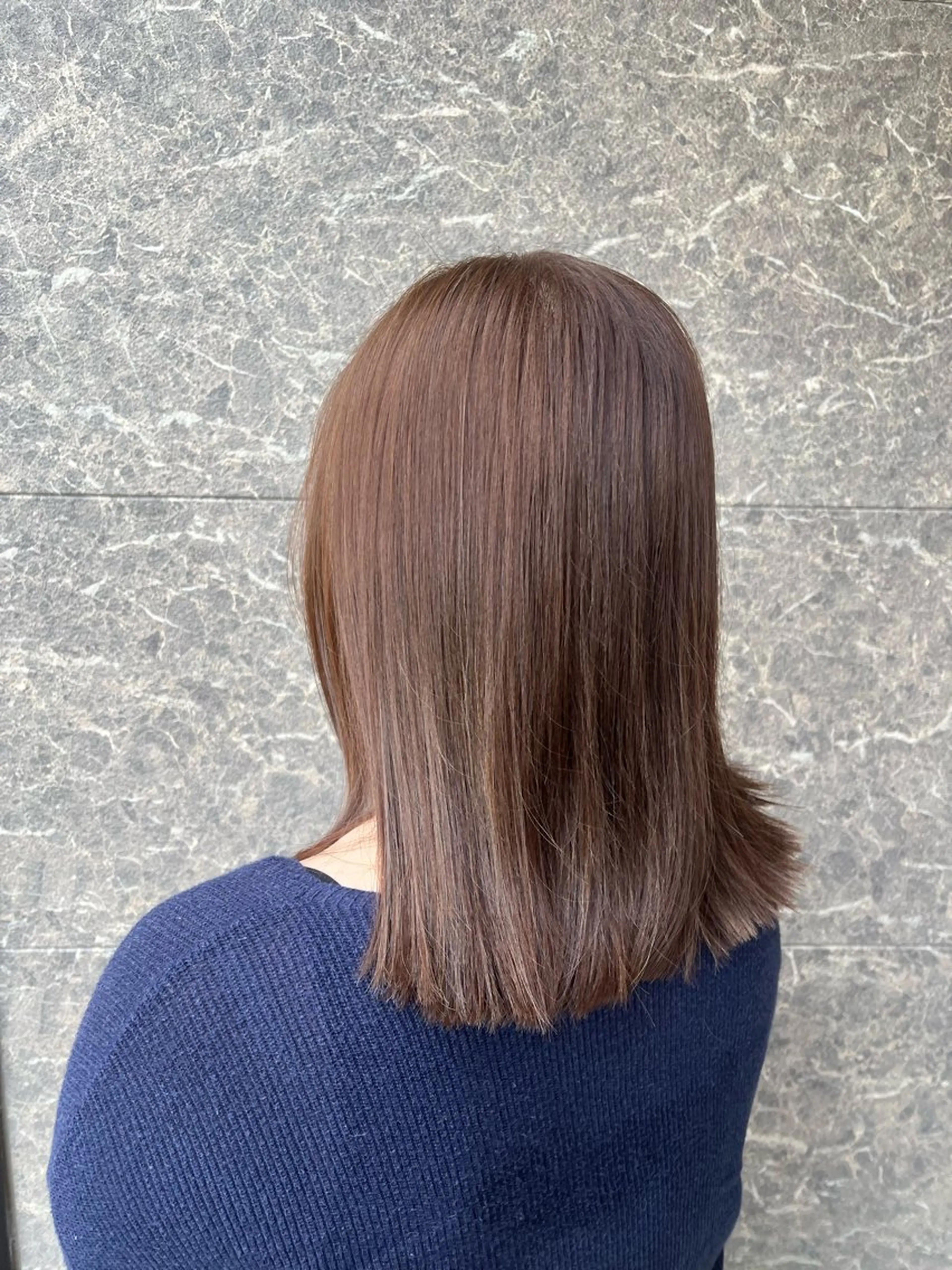 ミディアム カラー りな/ツヤカラー/ 豊橋美容院のヘアスタイル