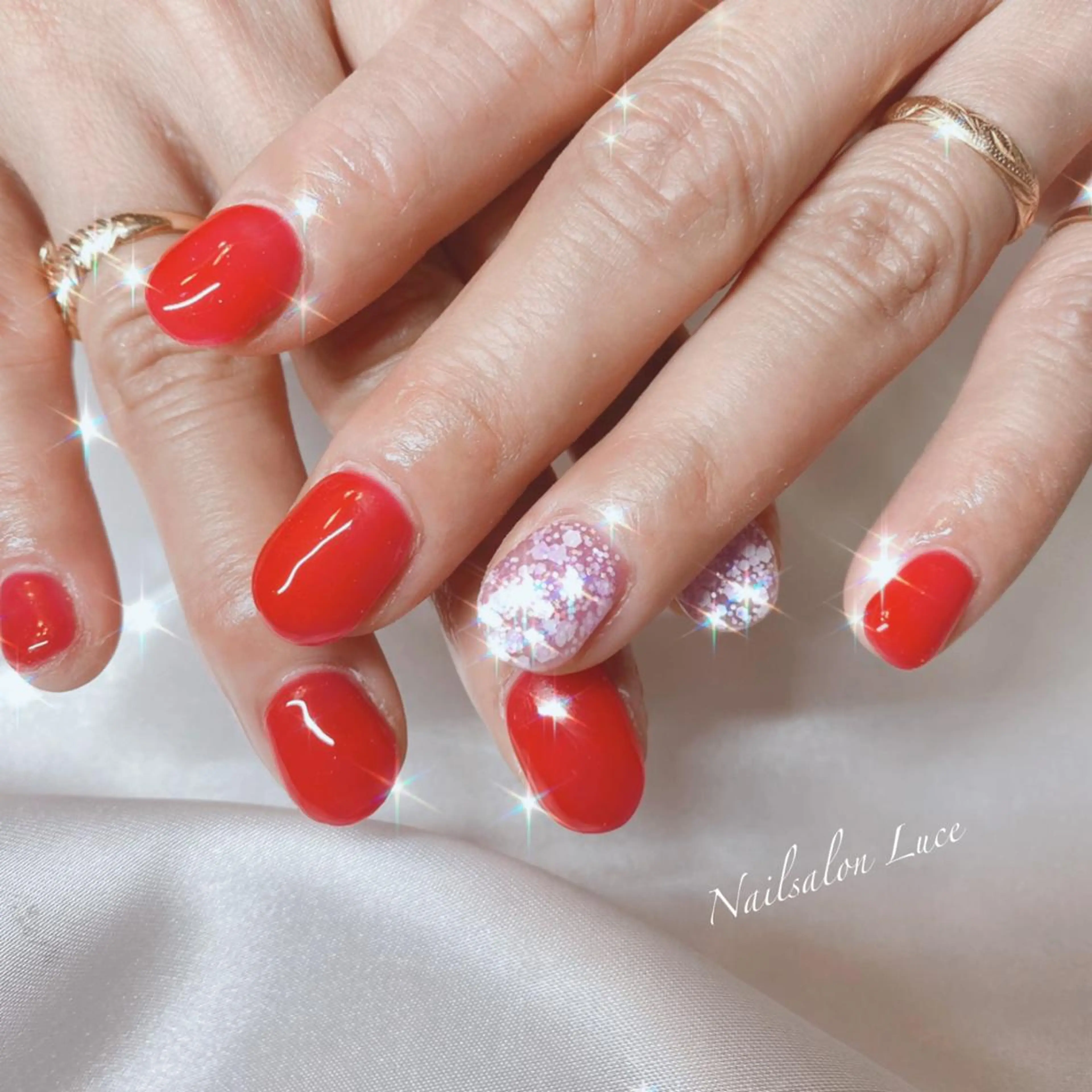 ネイル ジェルネイル ワンカラーネイル ネイル& 脱毛サロン　Lのマツエク・マツパデザイン