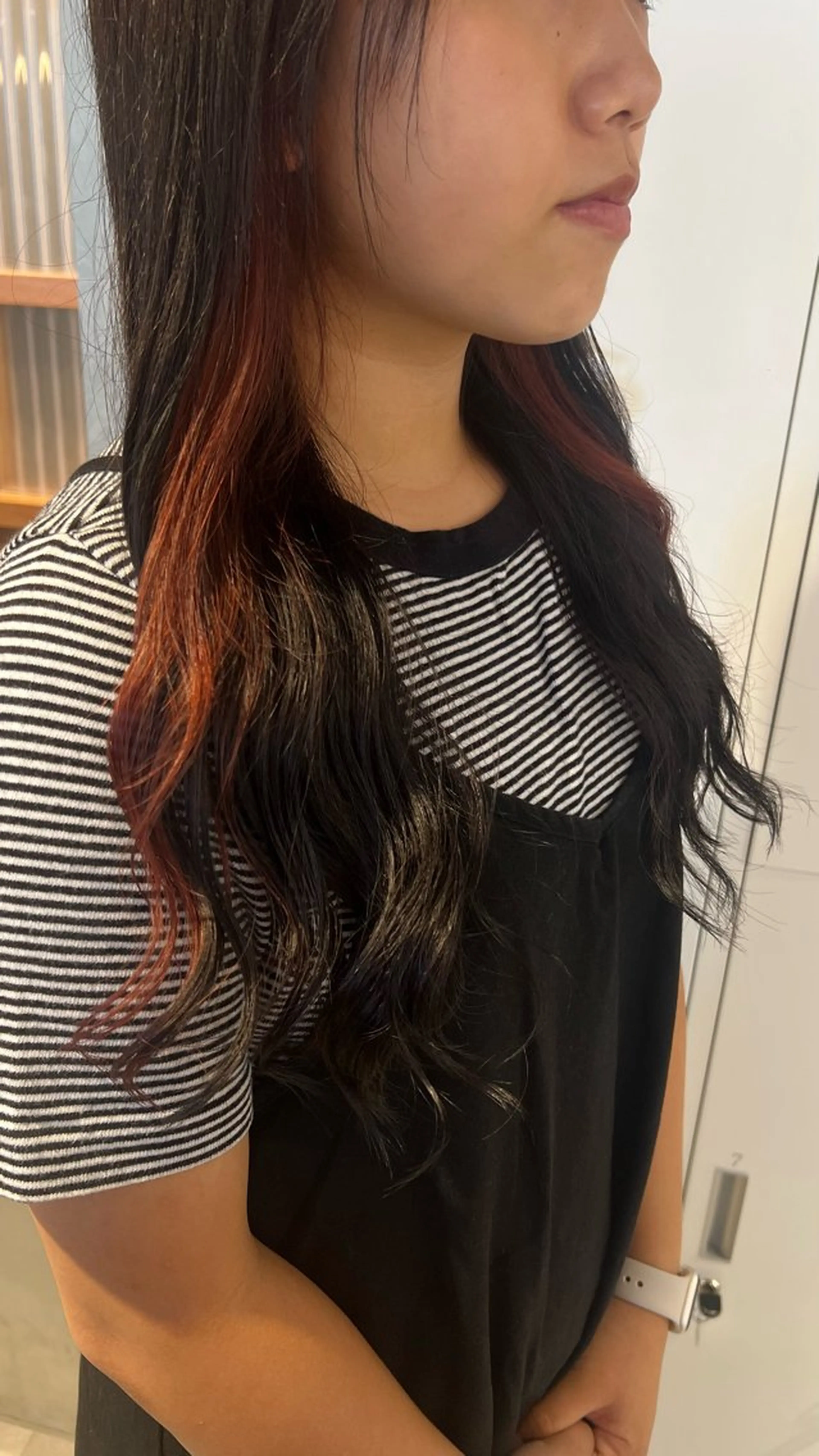 カラー イヤリングカラー 🎀 夏秋🎀のヘアスタイル