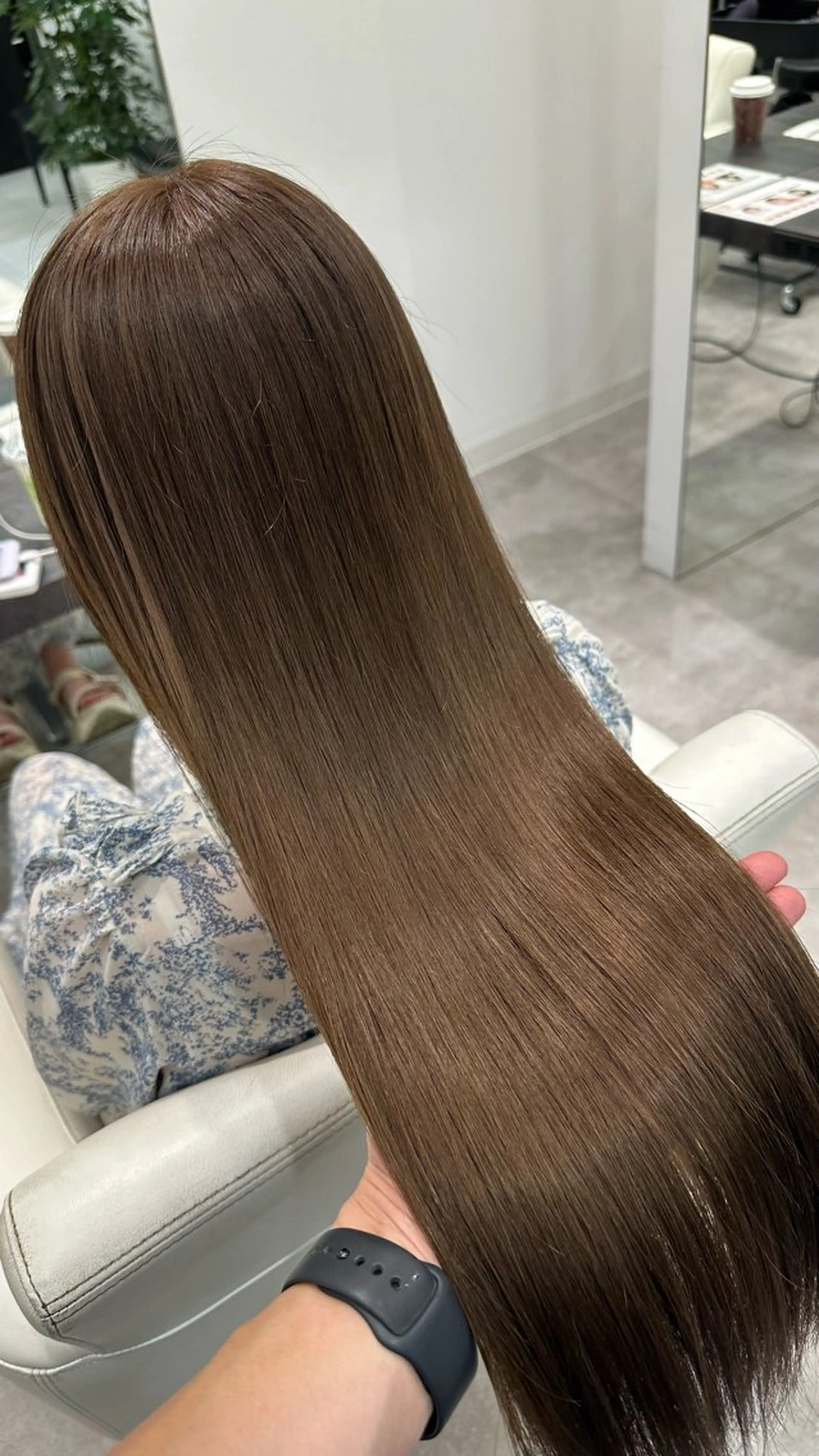 ロング カラー ヘアカラー トリートメント ✨大人韓国レイヤー ✨吉原 潤✨のヘアスタイル