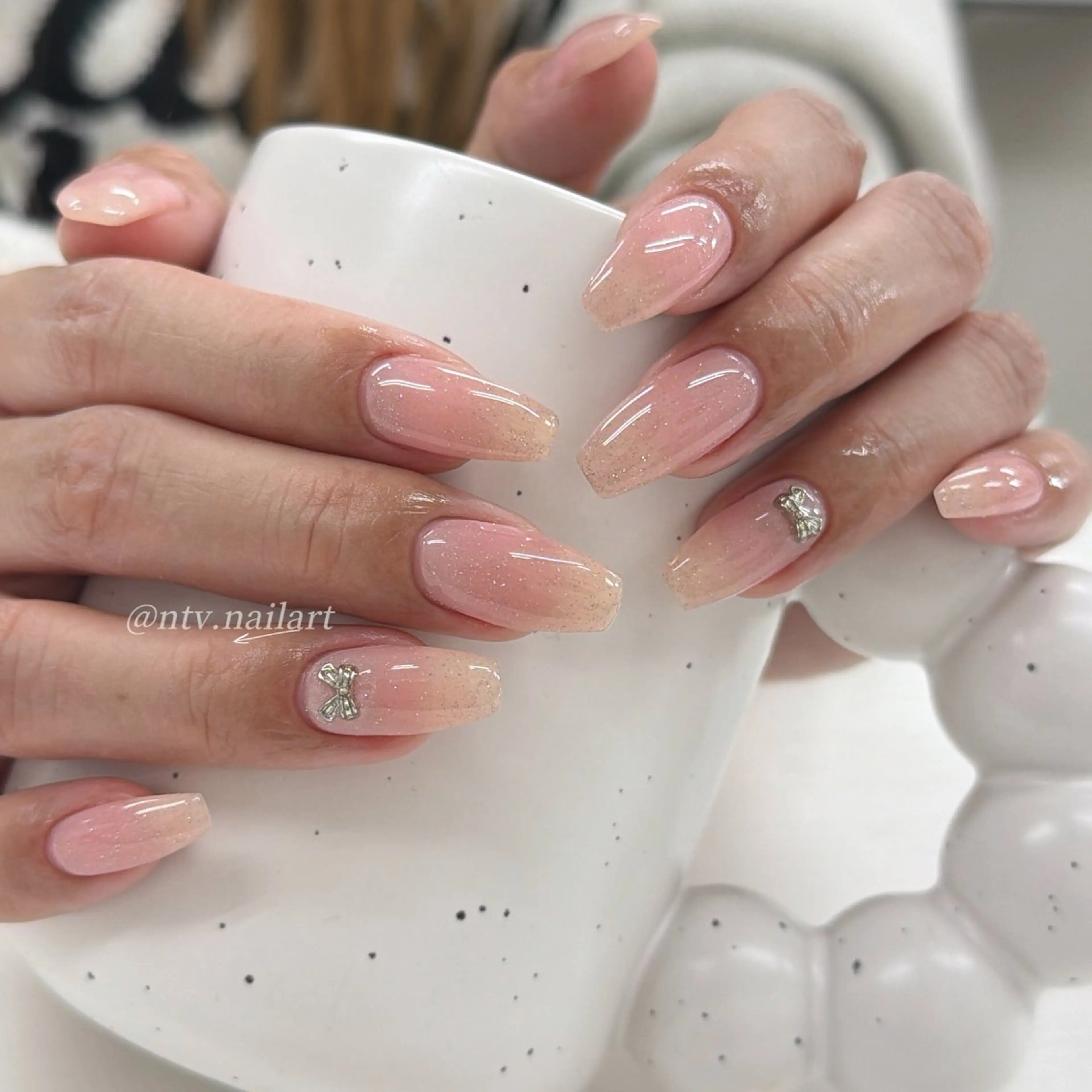 ネイル アートネイル 長さ出し ジェルネイル パラジェル スカルプネイル ハンドネイル Le Clavier  Nail Salon所属・佐藤 ゆきのネイルデザイン