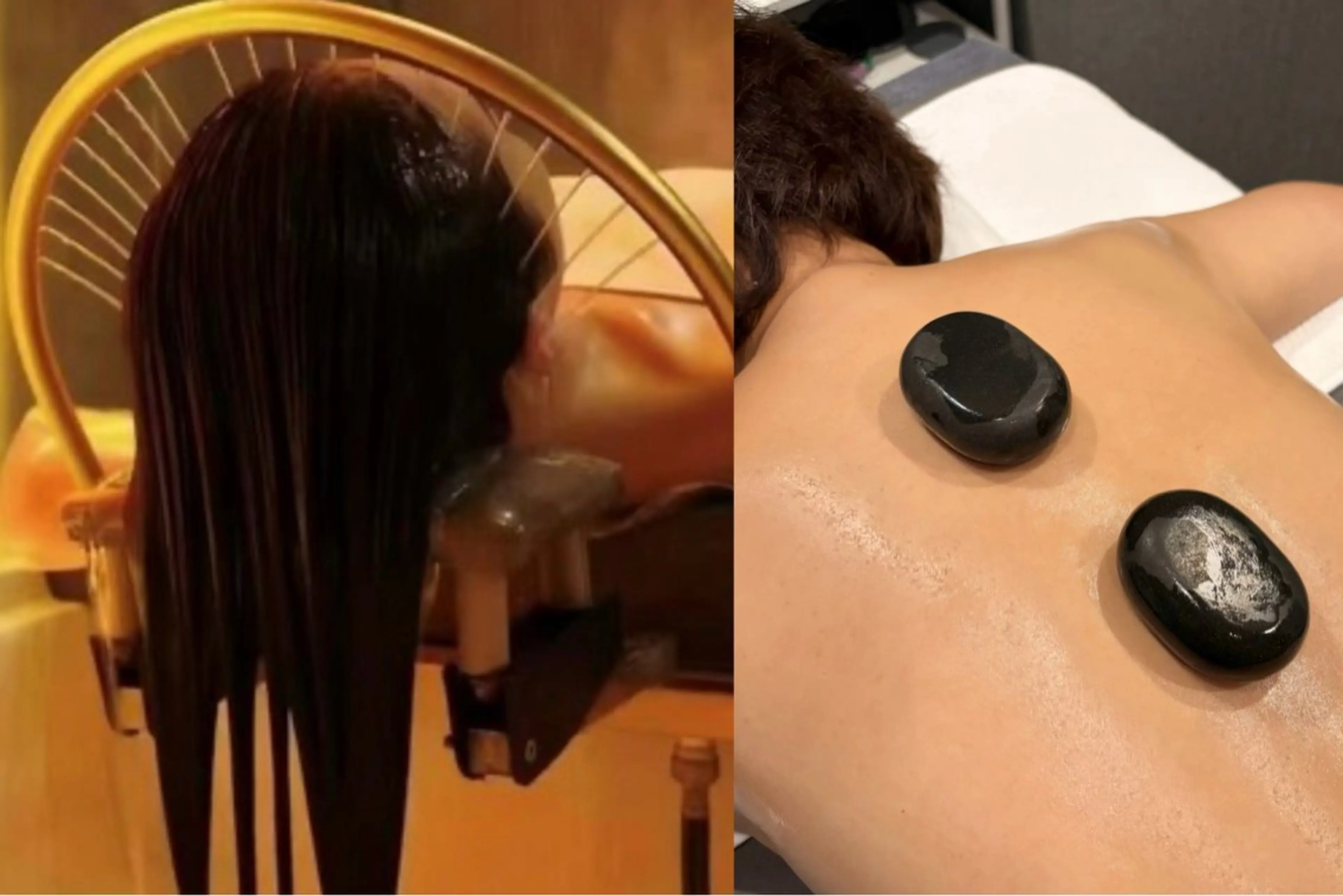 頭浸浴×アロマリンパ(ホットストン付き)90分の写真