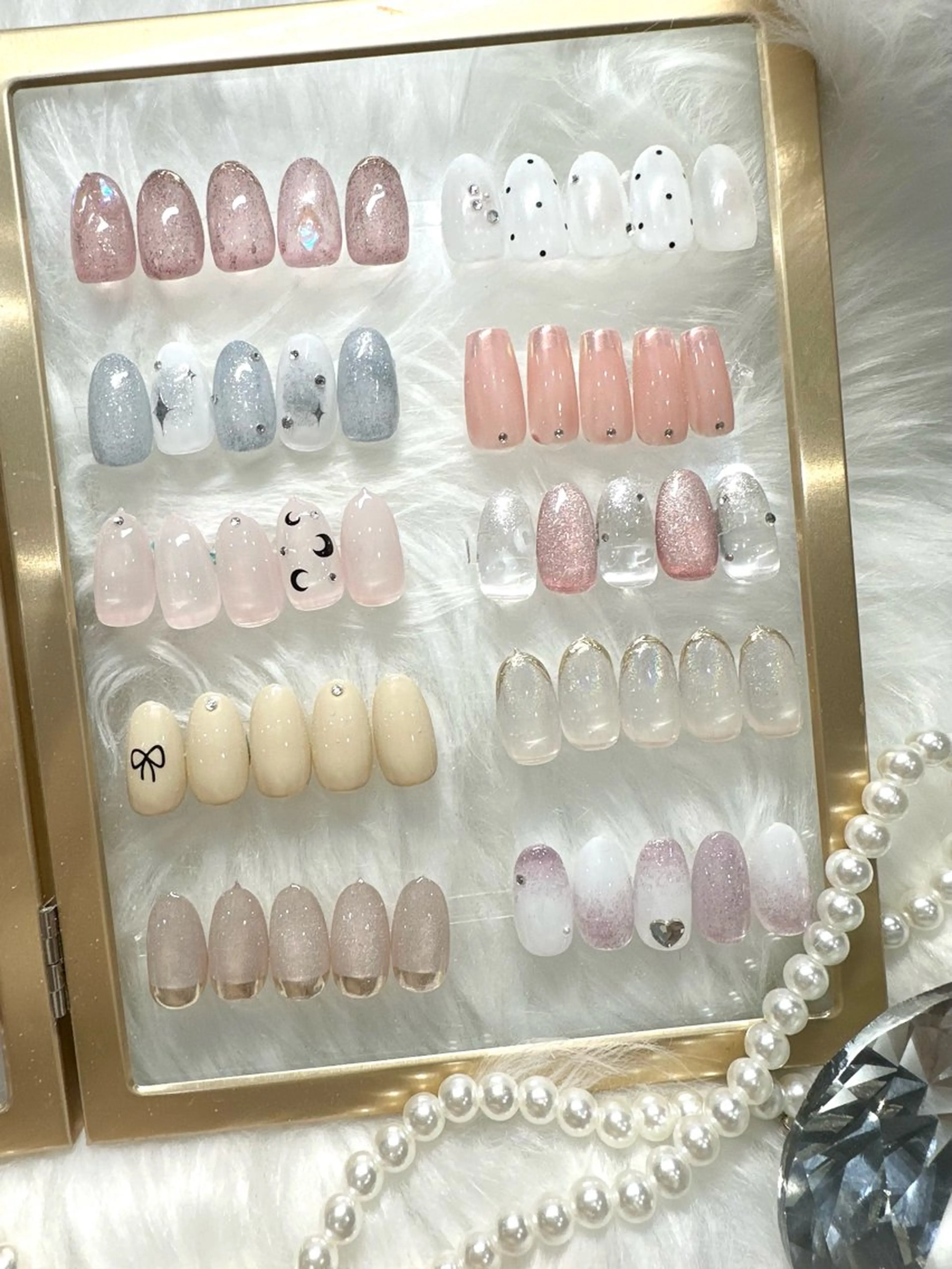 ネイル ハンドネイル 🩷🩵mm.大宮 Riyo🧸🩵🩷のネイルデザイン