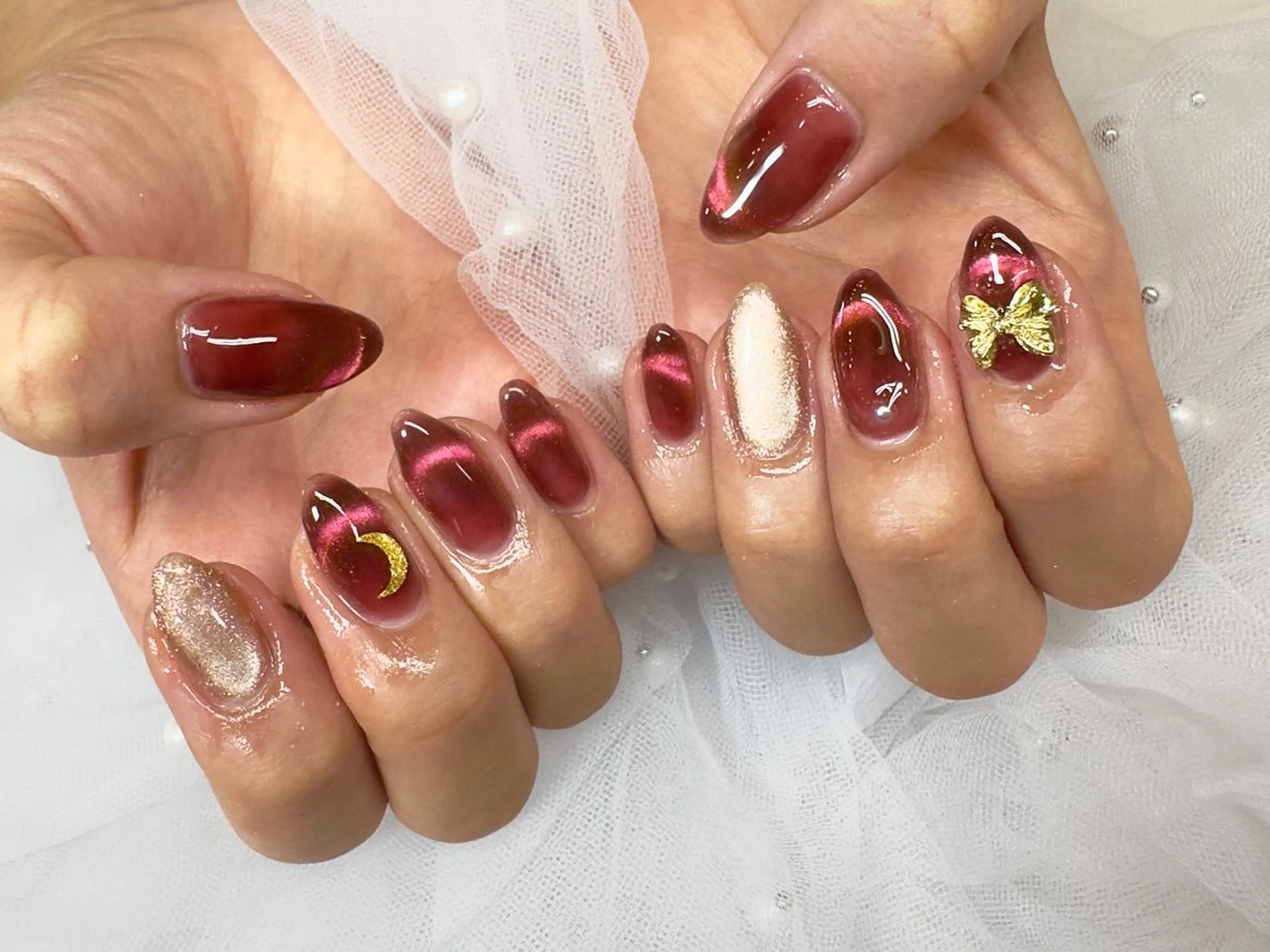 ネイル マグネットネイル nails alien Cのネイルデザイン