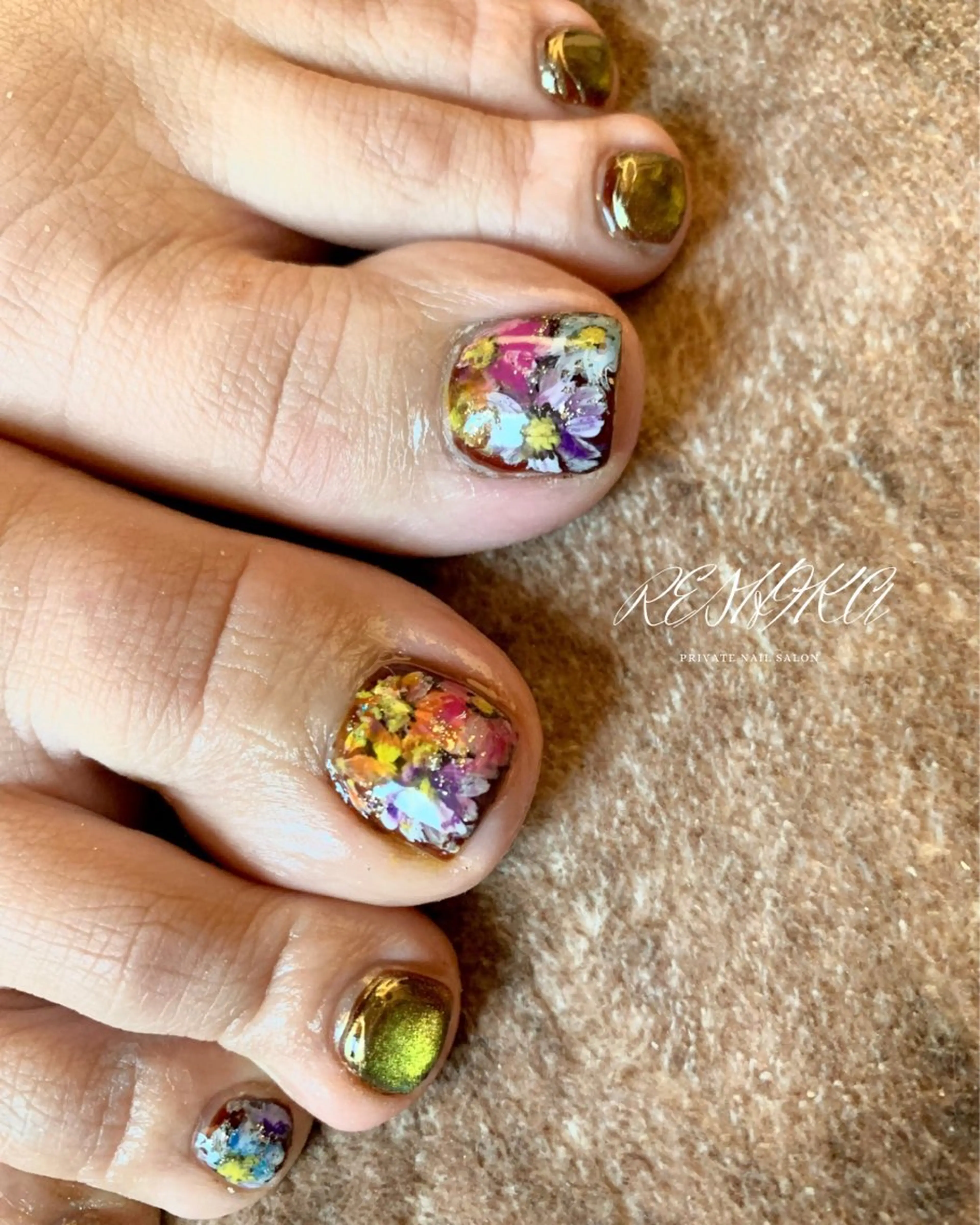 フットバス付フット10本フルアートコース🦶⭐️の写真