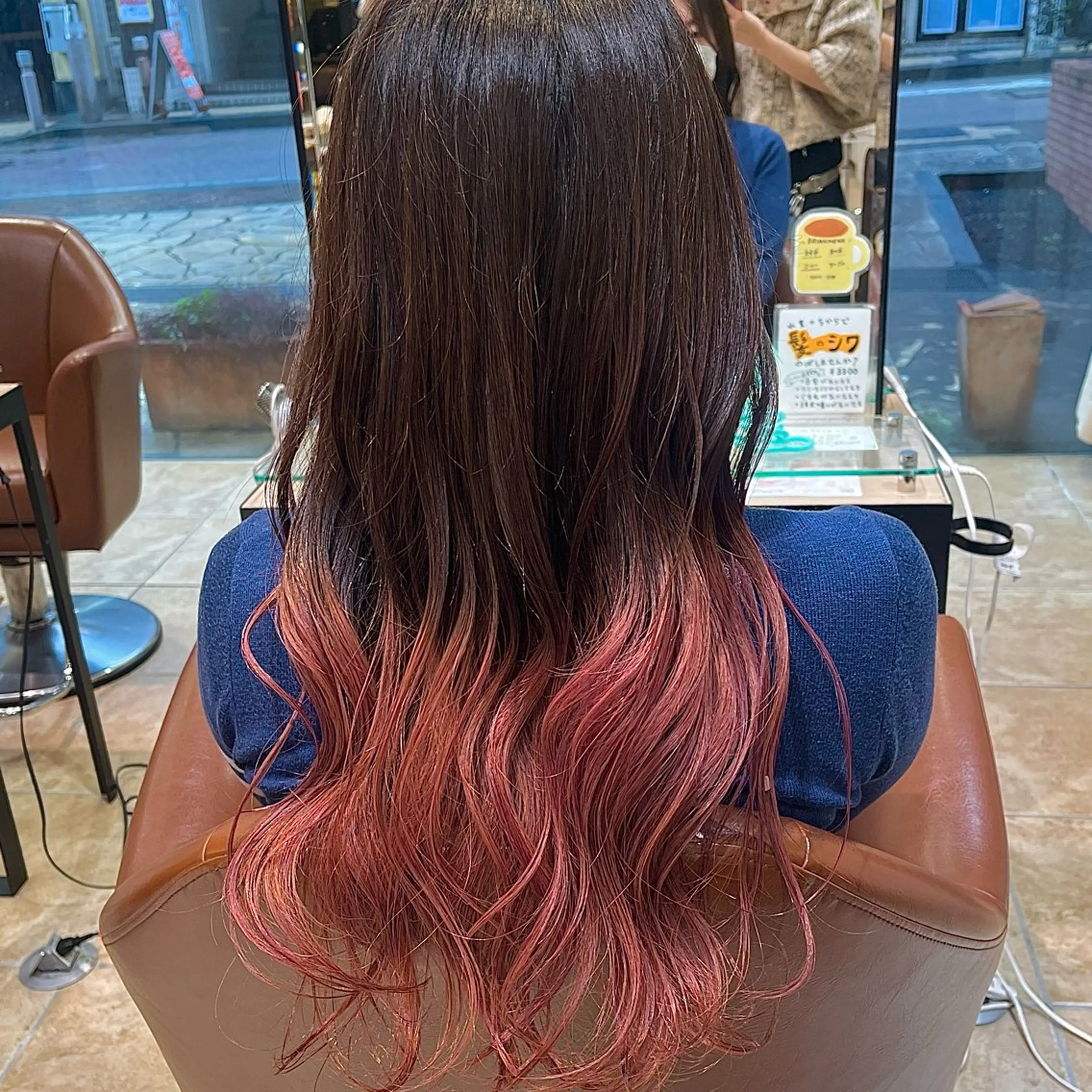 ロング カラー グラデーションカラー ピンクカラー カット ヘアカラー YUMEKA🩶/ 透明感カラー🥣のヘアスタイル