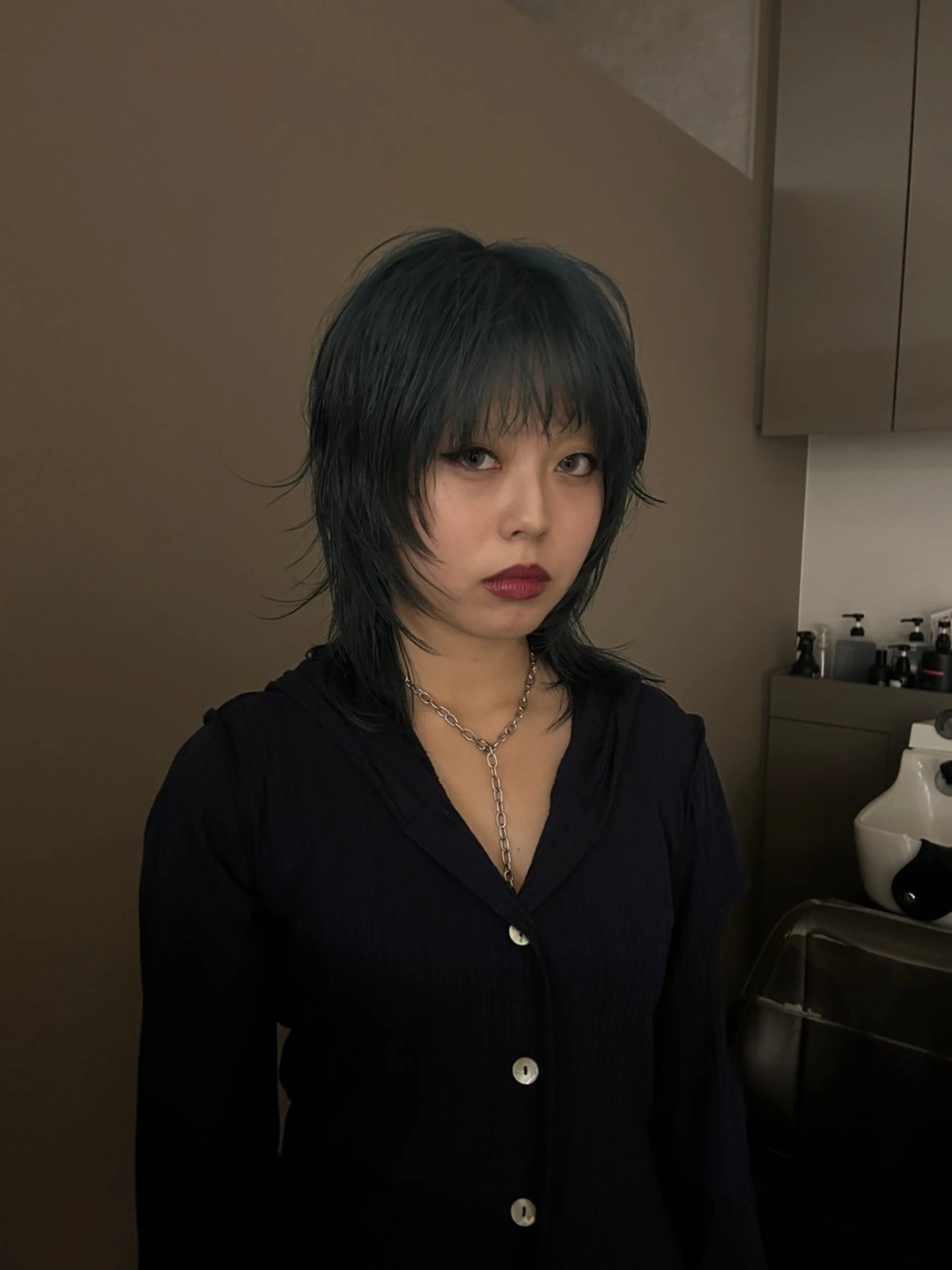 セミロング カラー OPS  hair 西新店所属・藤本 航大のヘアスタイル