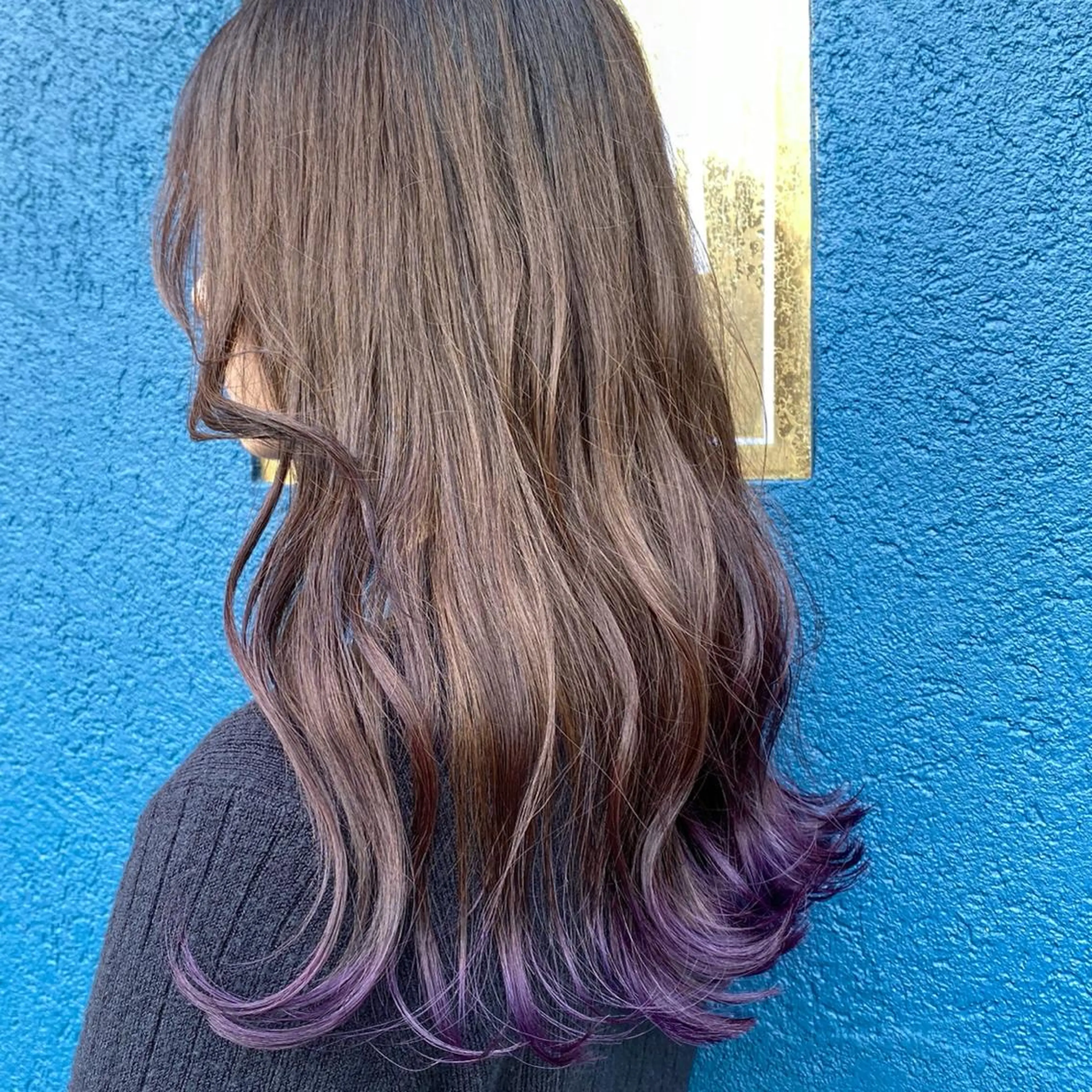 セミロング ヘアカラー トリートメント MAKI🦋 GRANDE Lyのヘアスタイル