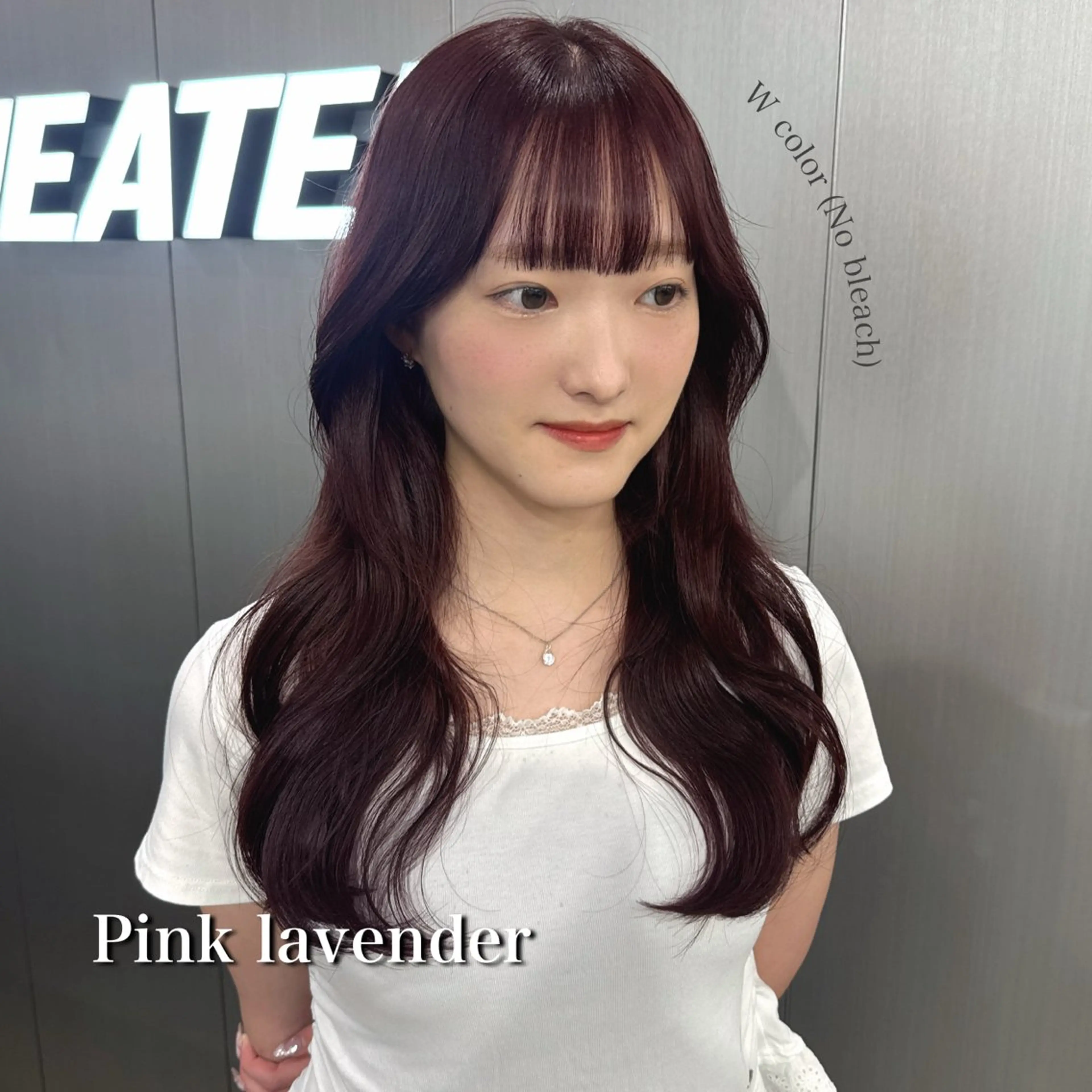 ロング カラー ヘアカラー 暗髪🩶ラベンダー/ ブルー/ユウナ🤍のヘアスタイル