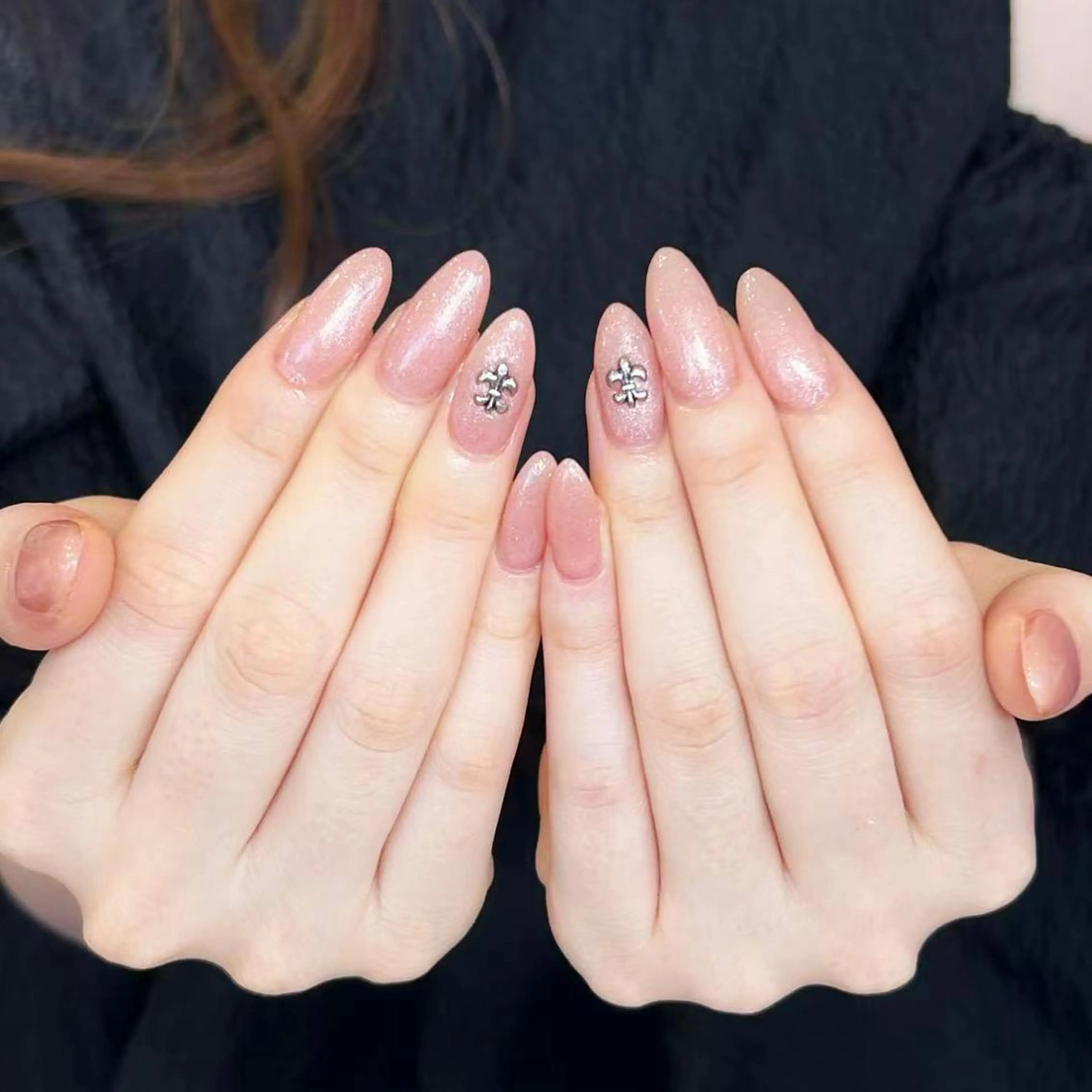 ネイル アートネイル オーロラネイル ガーリー キラキラネイル マグネットネイル ハンドネイル Diamond ✨のネイルデザイン