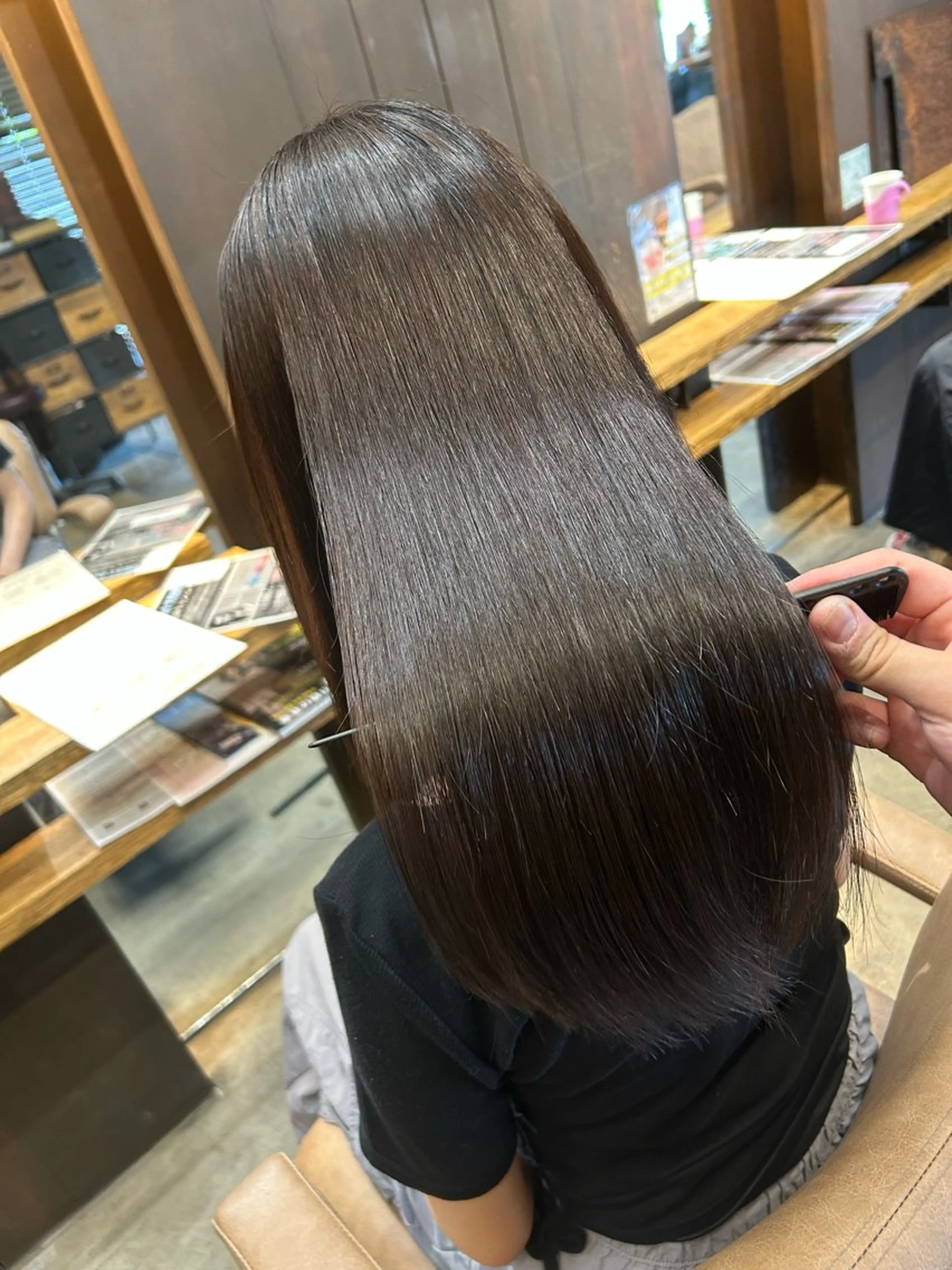 セミロング カット 縮毛矯正 トリートメント 美髪縮毛矯正/ 髪質改善/愛敬響のヘアスタイル