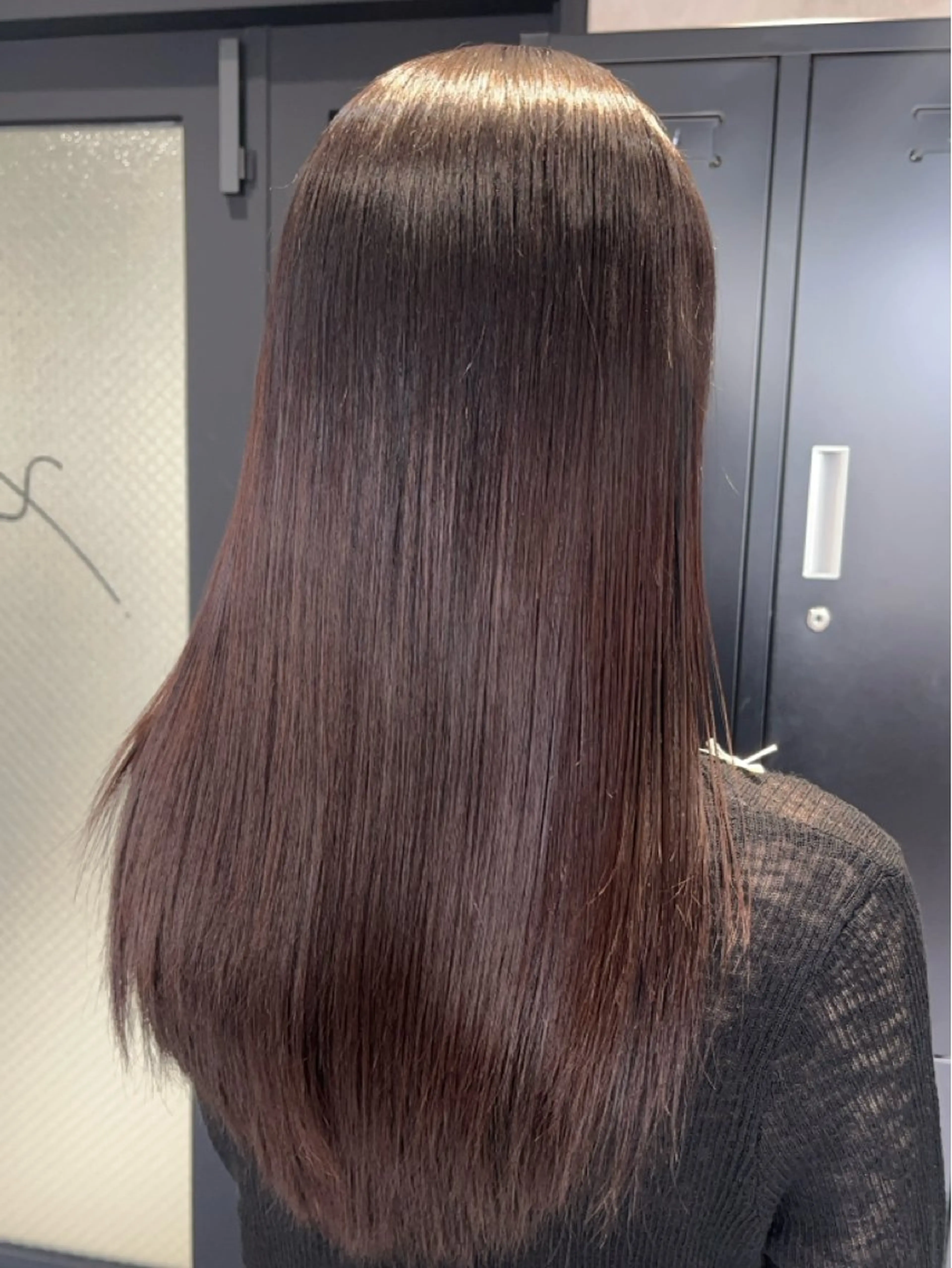 セミロング カラー 透明感カラー 髪質改善 縮毛矯正 ヘアカラー 《.Xian》ナツミ /艶髪/暖色/ボブのヘアスタイル