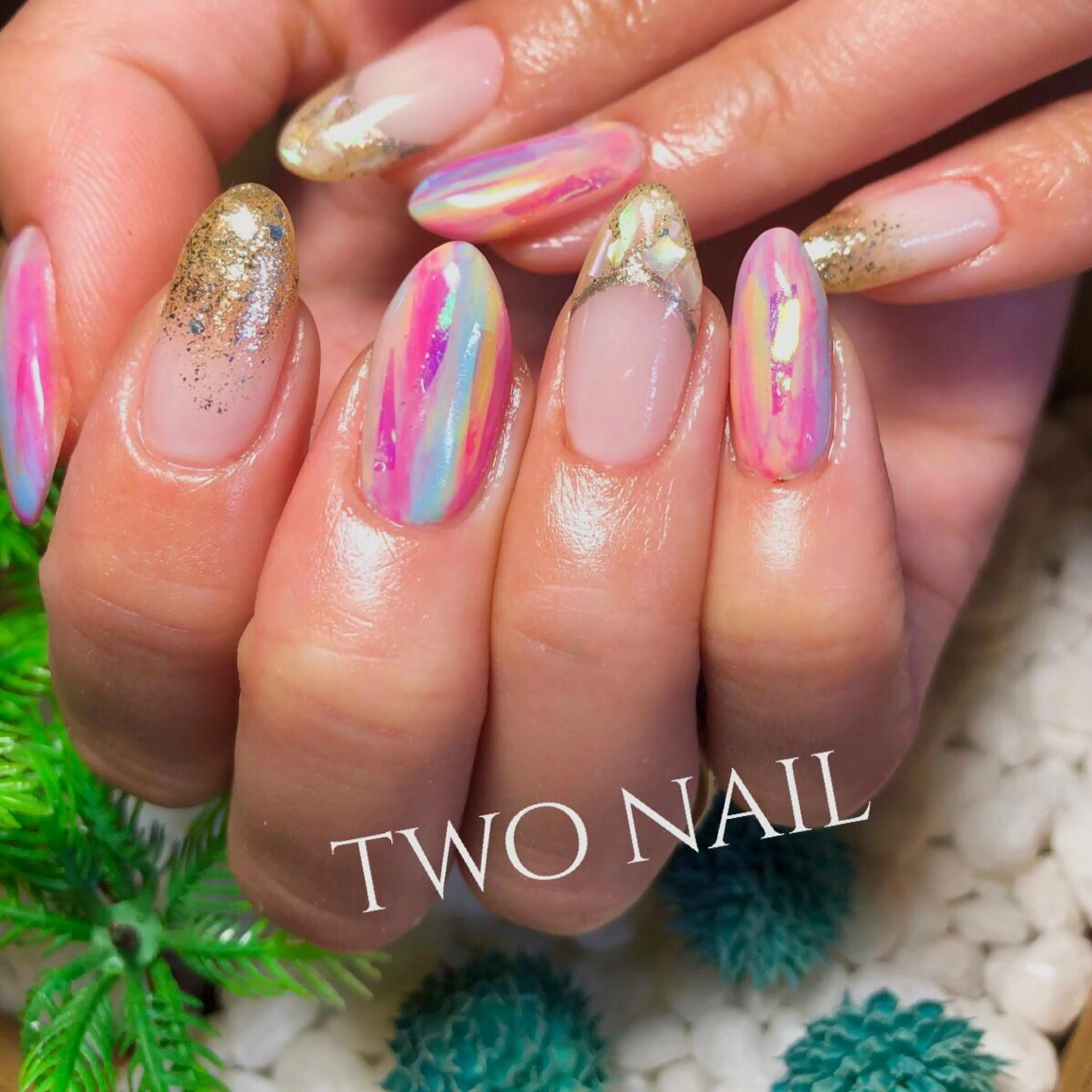 ネイル フレンチネイル グラデーション ニュアンスネイル two nailのネイルデザイン