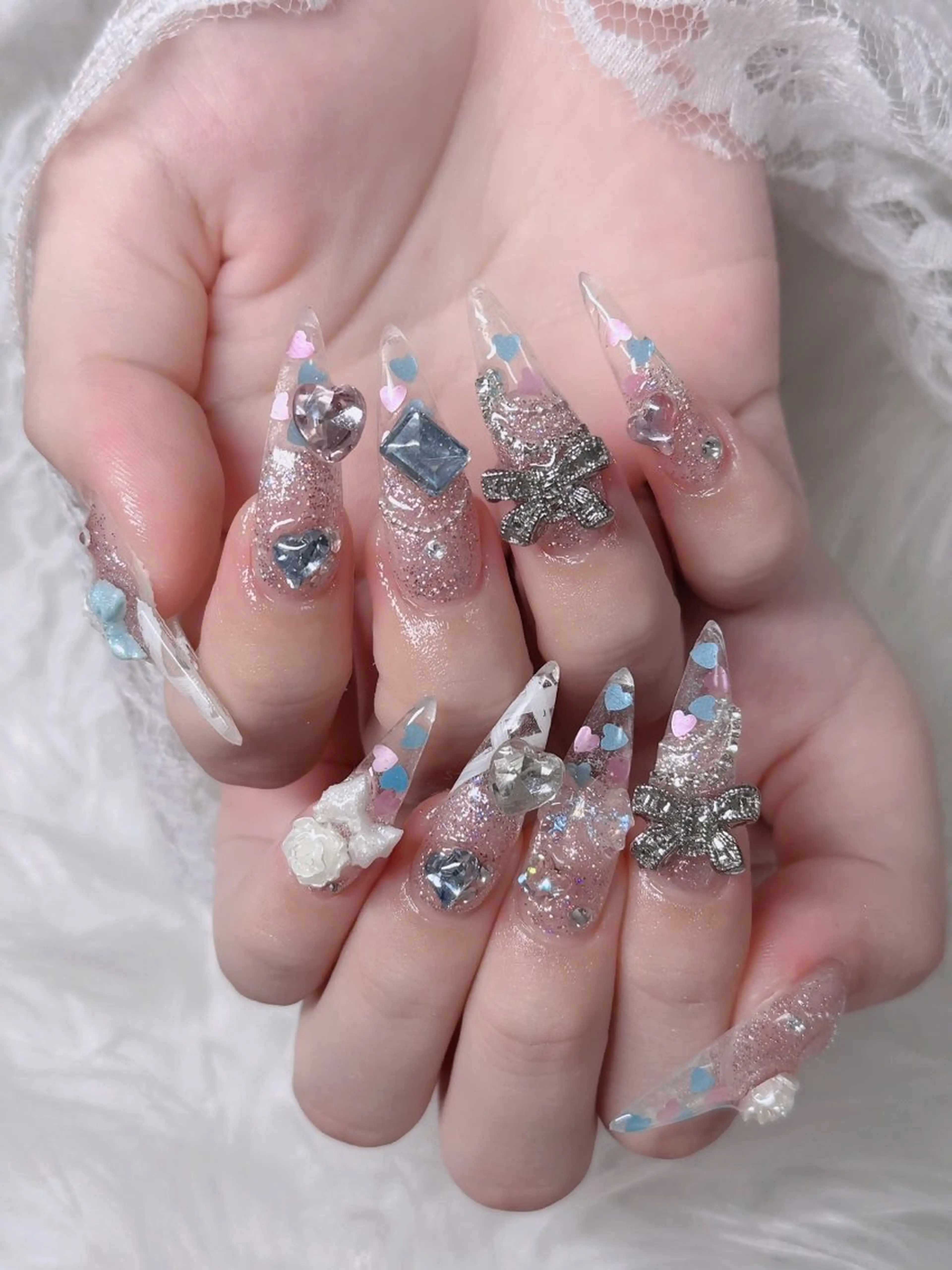 ネイル アートネイル 成人式 ジェルネイル ニュアンスネイル 夏ネイル ハンドネイル neco H.babynailのネイルデザイン