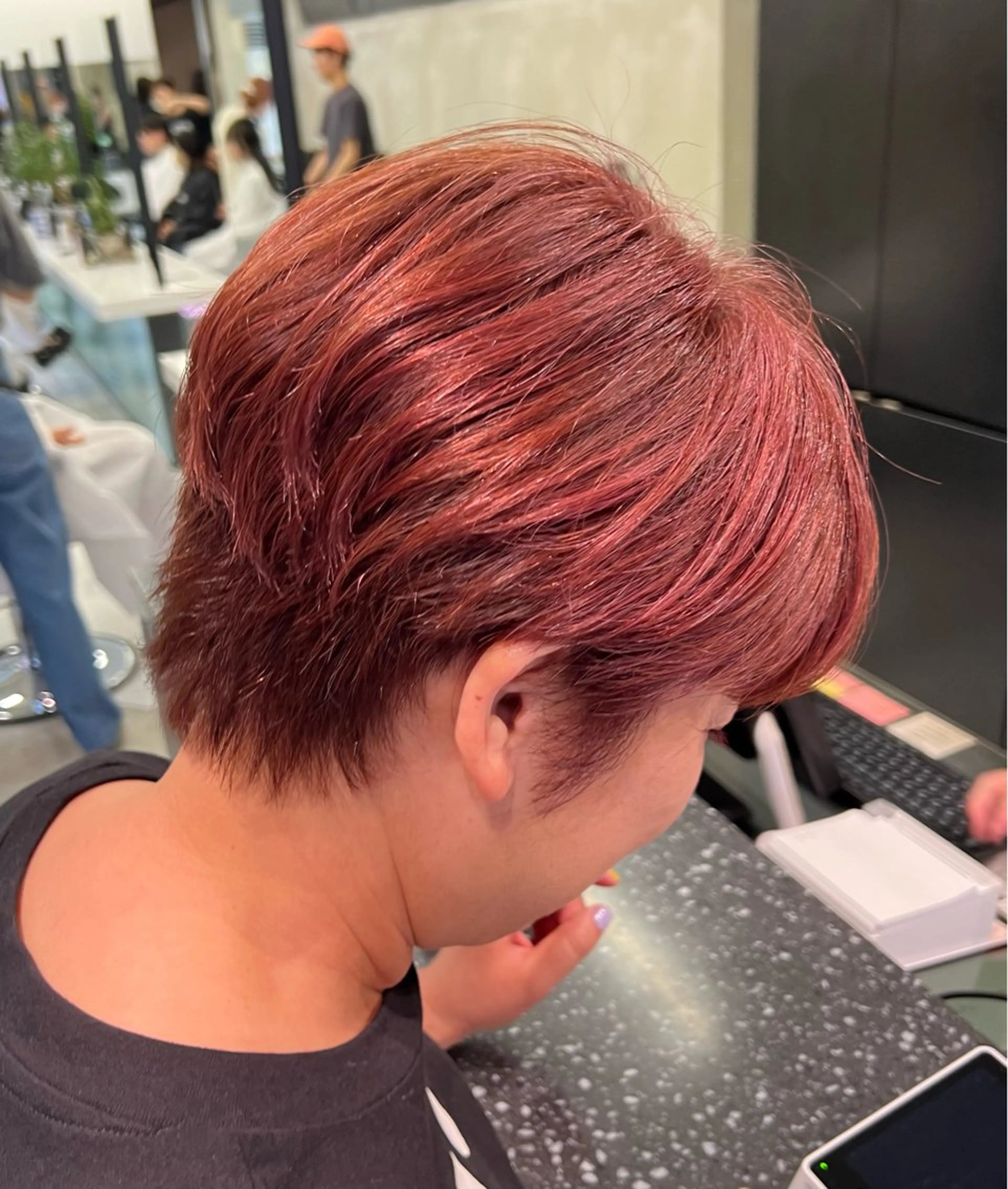 ショート ヘアカラー トリートメント ハイライト/白髪ぼか し/臼田さりな🌹のヘアスタイル