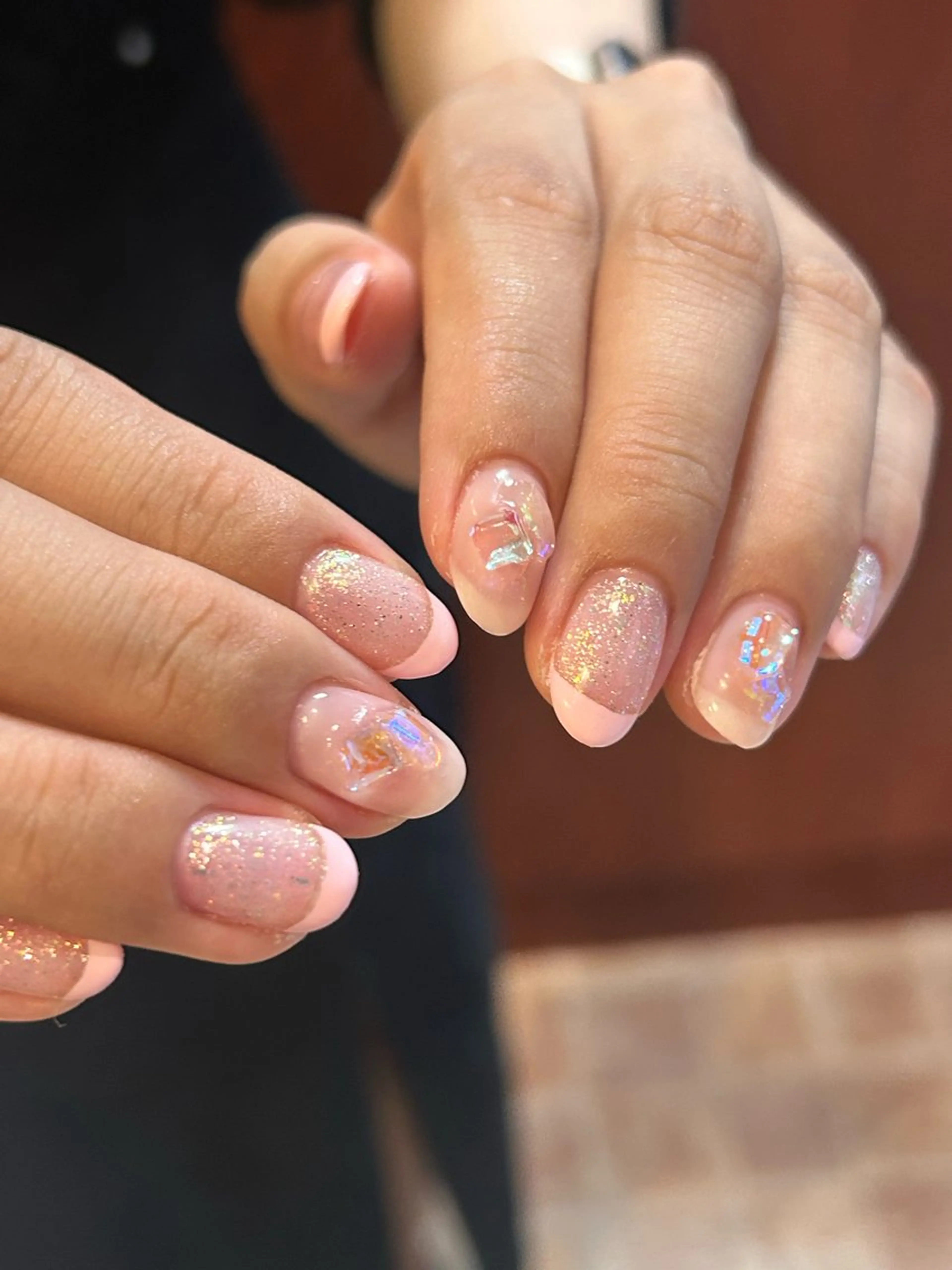 ネイル ラメ(グリッター) ワンホンネイル ハンドネイル sun.lino所属・小野寺 千尋のネイルデザイン