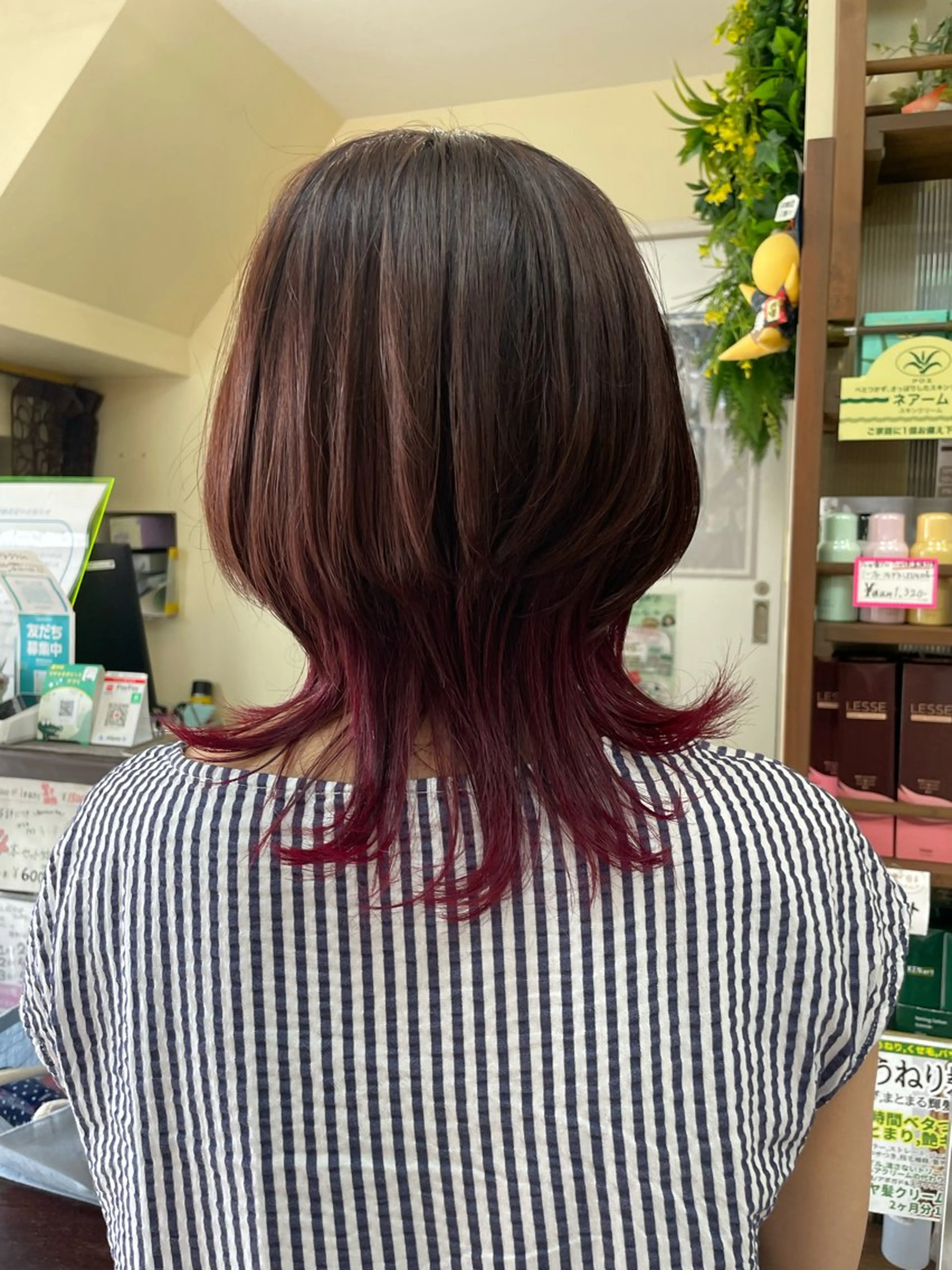 ミディアム ウルフカット 髪質改善サロン✨ 三浦　葵のヘアスタイル