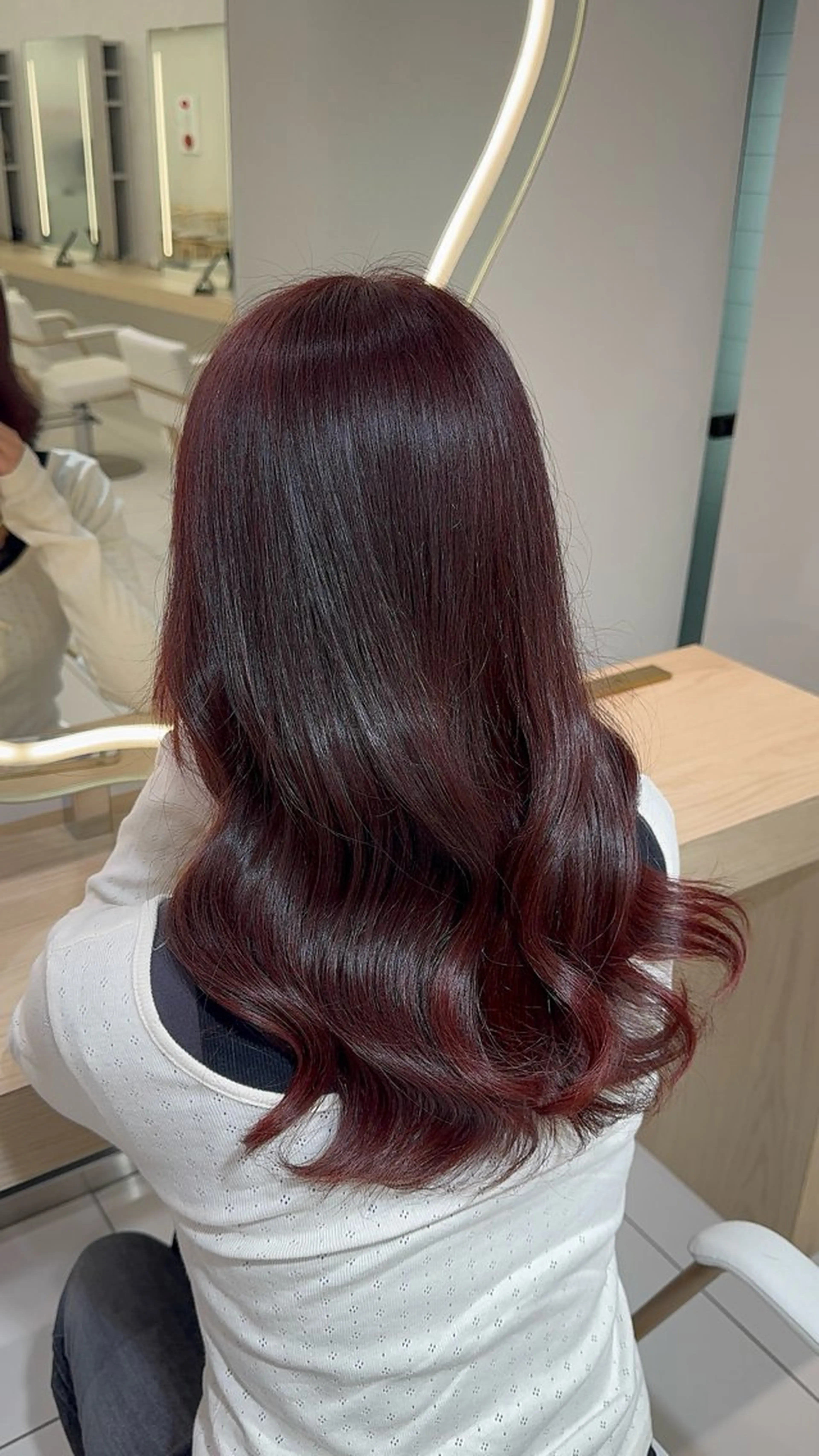 ロング カラー 顔まわりカット/ カラー/西野和裕のヘアスタイル