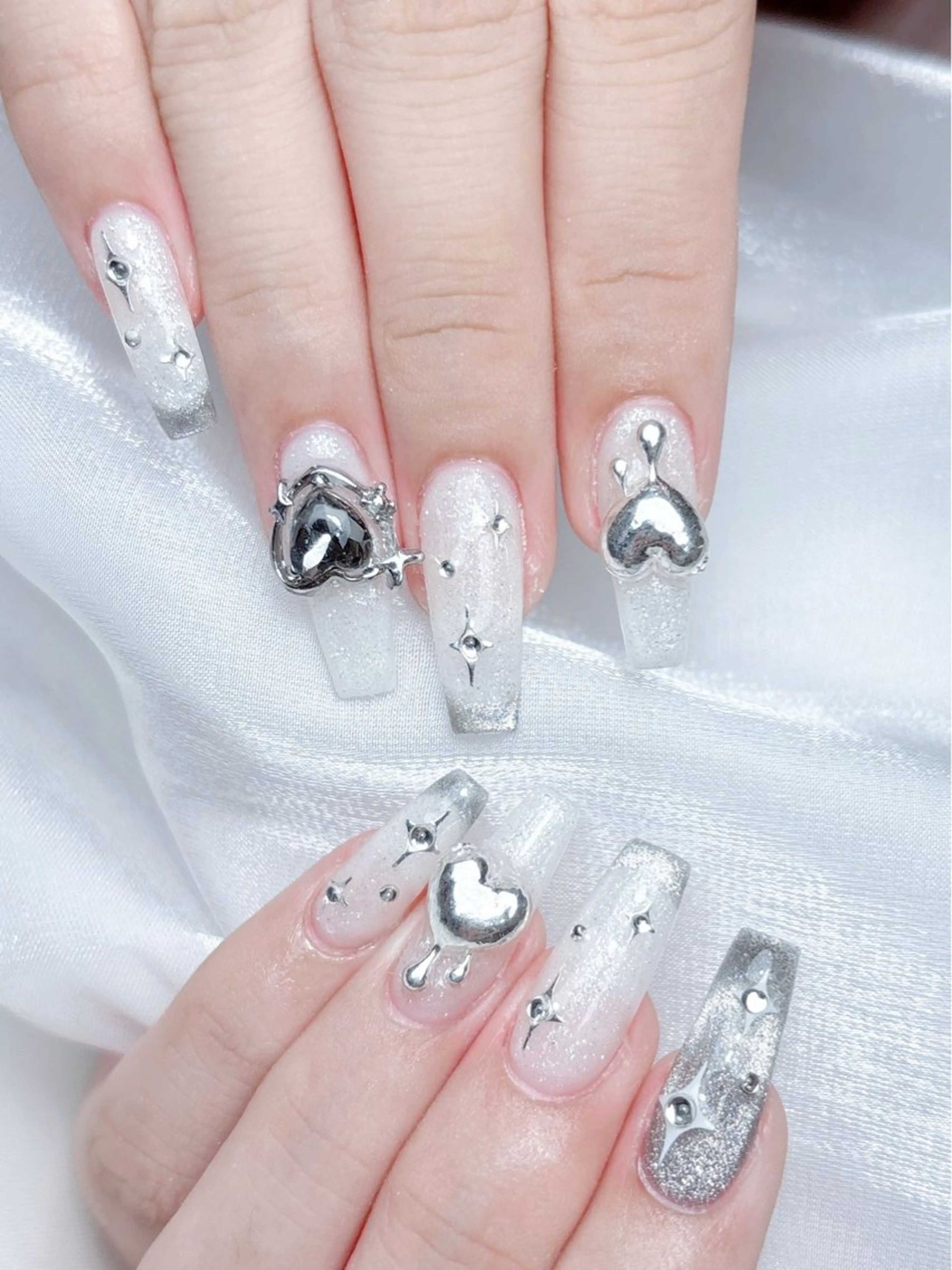 ネイル ハンドネイル M🌷nail 長さだし専門店のネイルデザイン