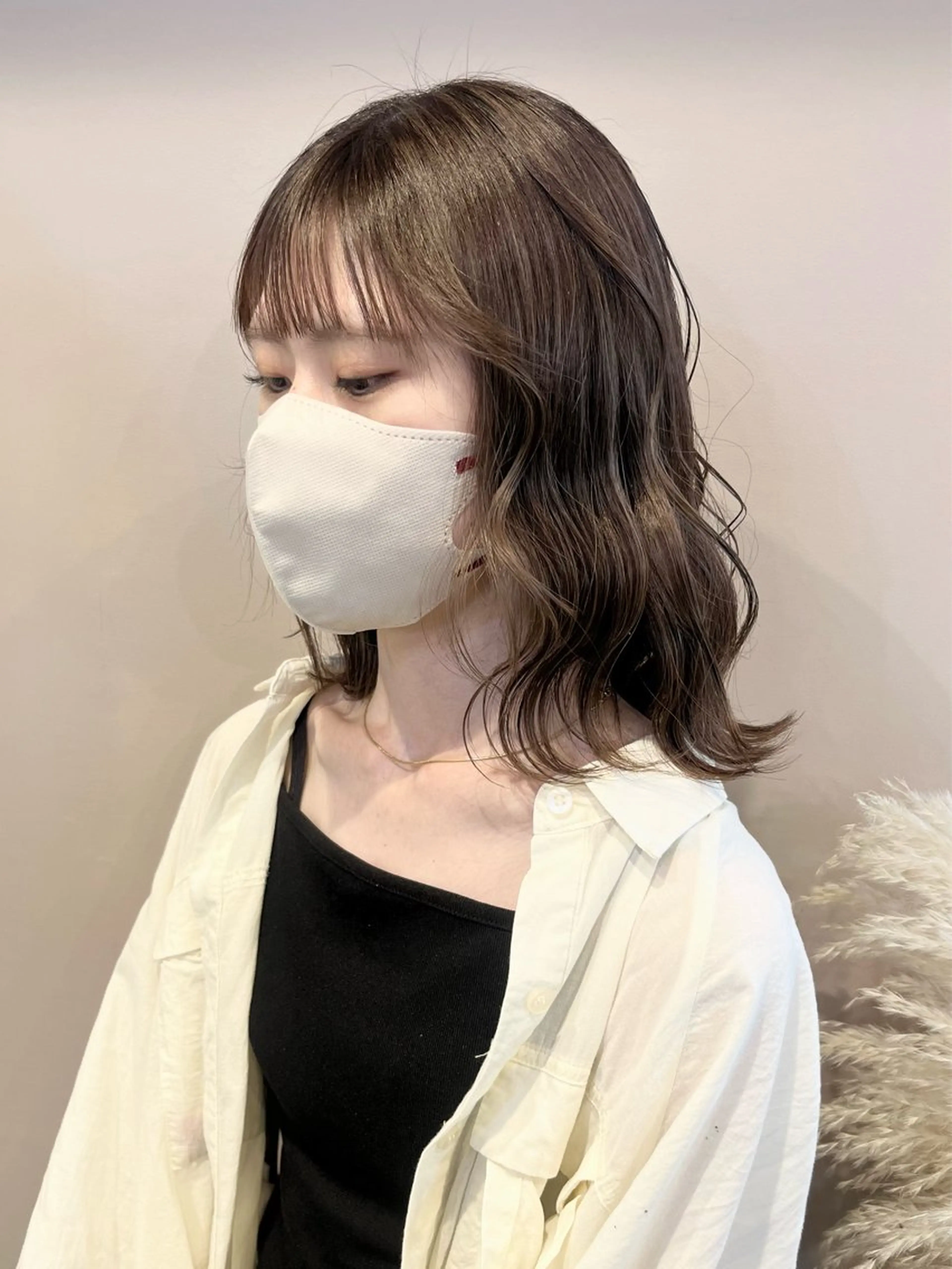 ミディアム カラー ハイライトカラー ハイライト Maison Land所属・KANA MIYOSHIのヘアスタイル