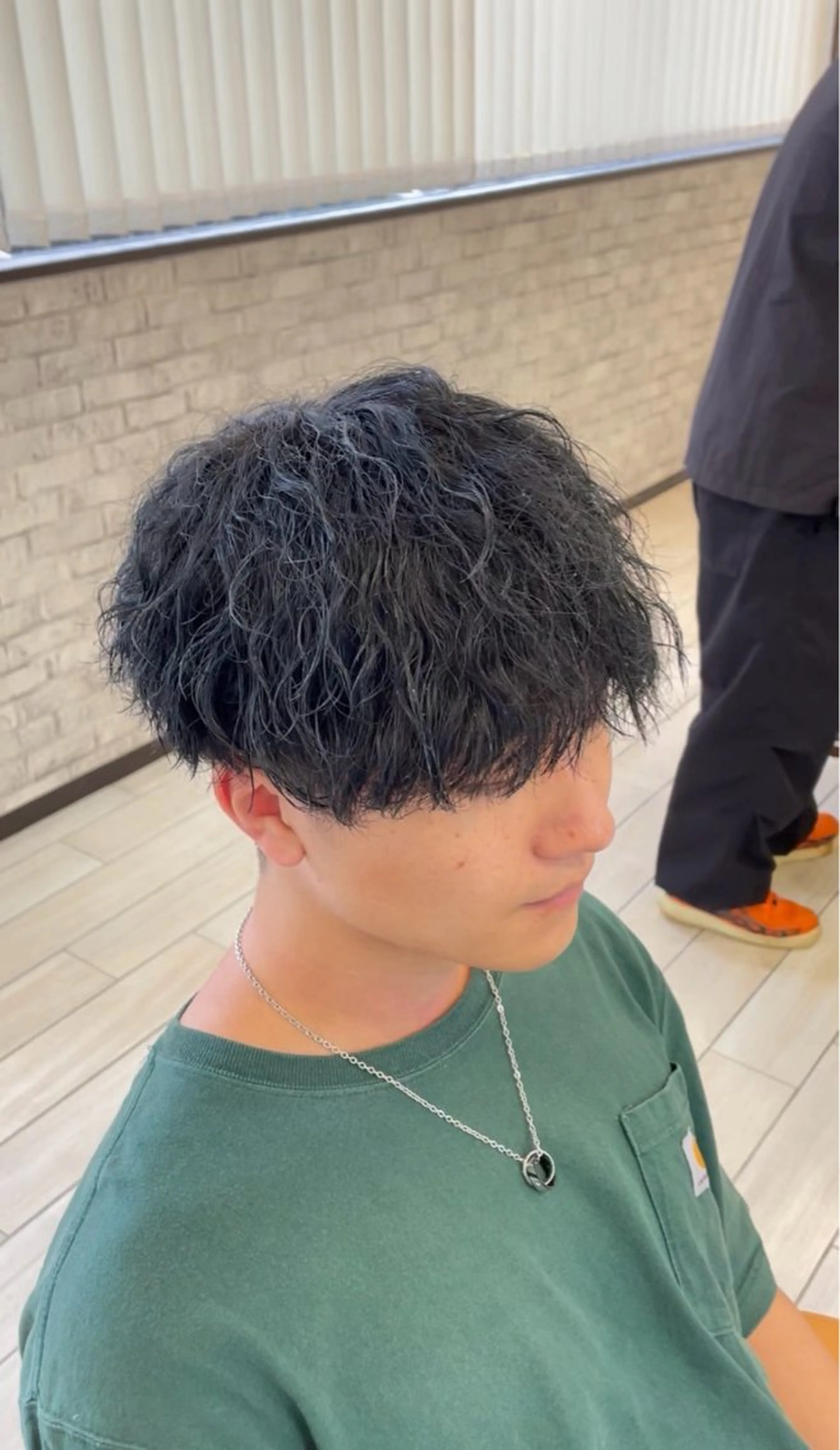 メンズカット+波巻きパーマの写真