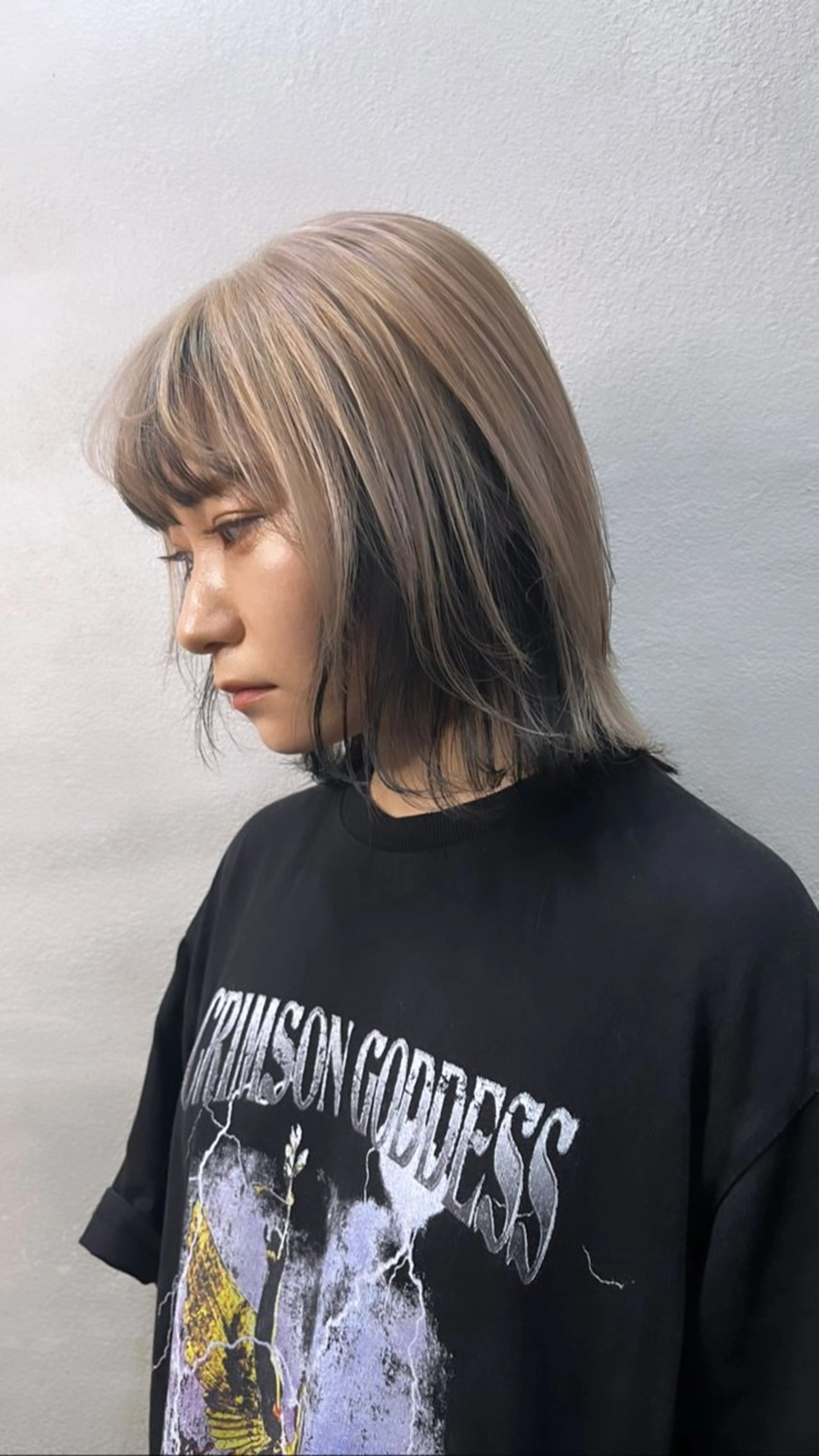 ミディアム レイヤーカット edge.下北沢 相場堅弥のヘアスタイル