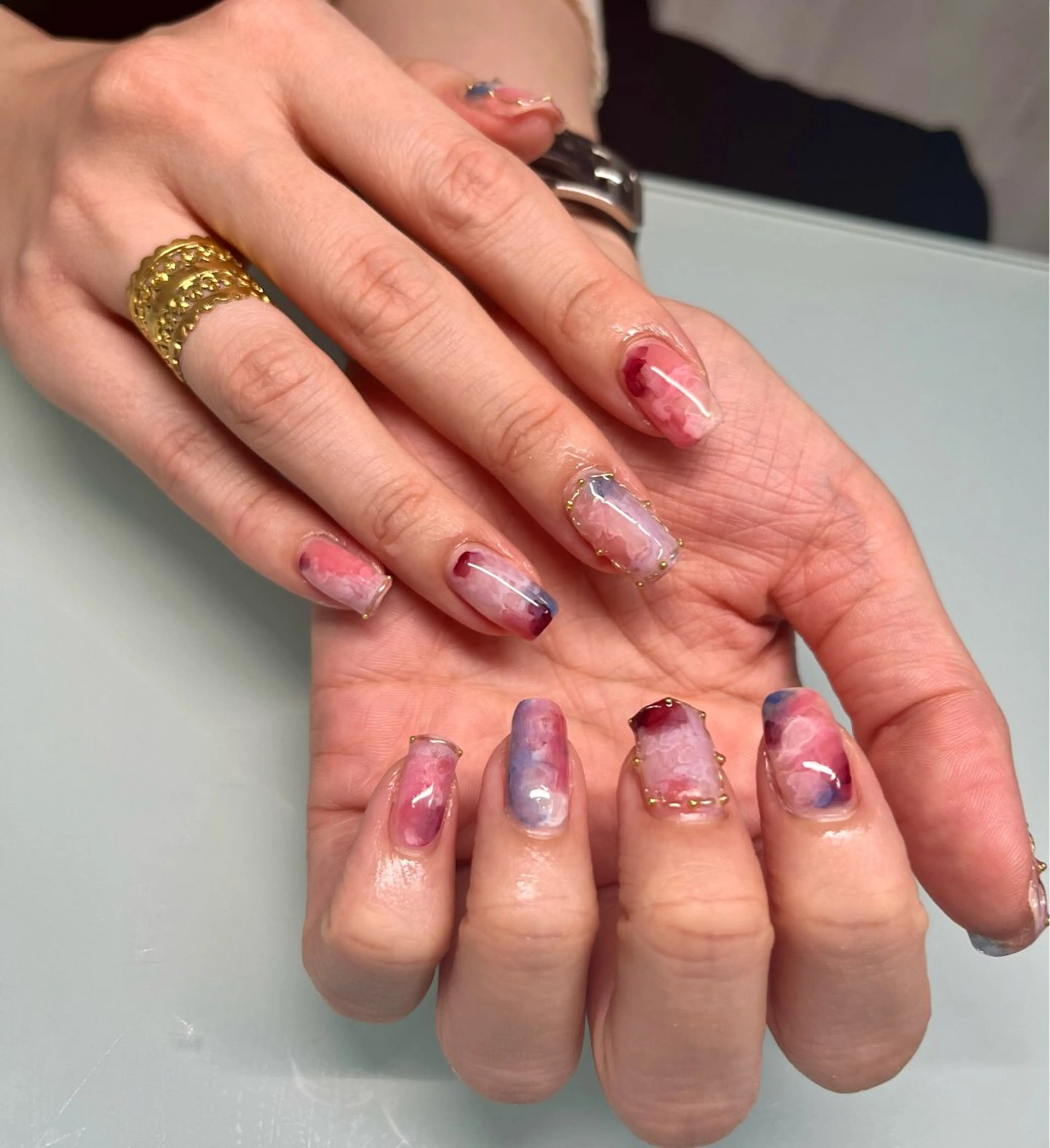 ネイル アートネイル ハンドネイル NailByua 武蔵新城徒歩4分のネイルデザイン