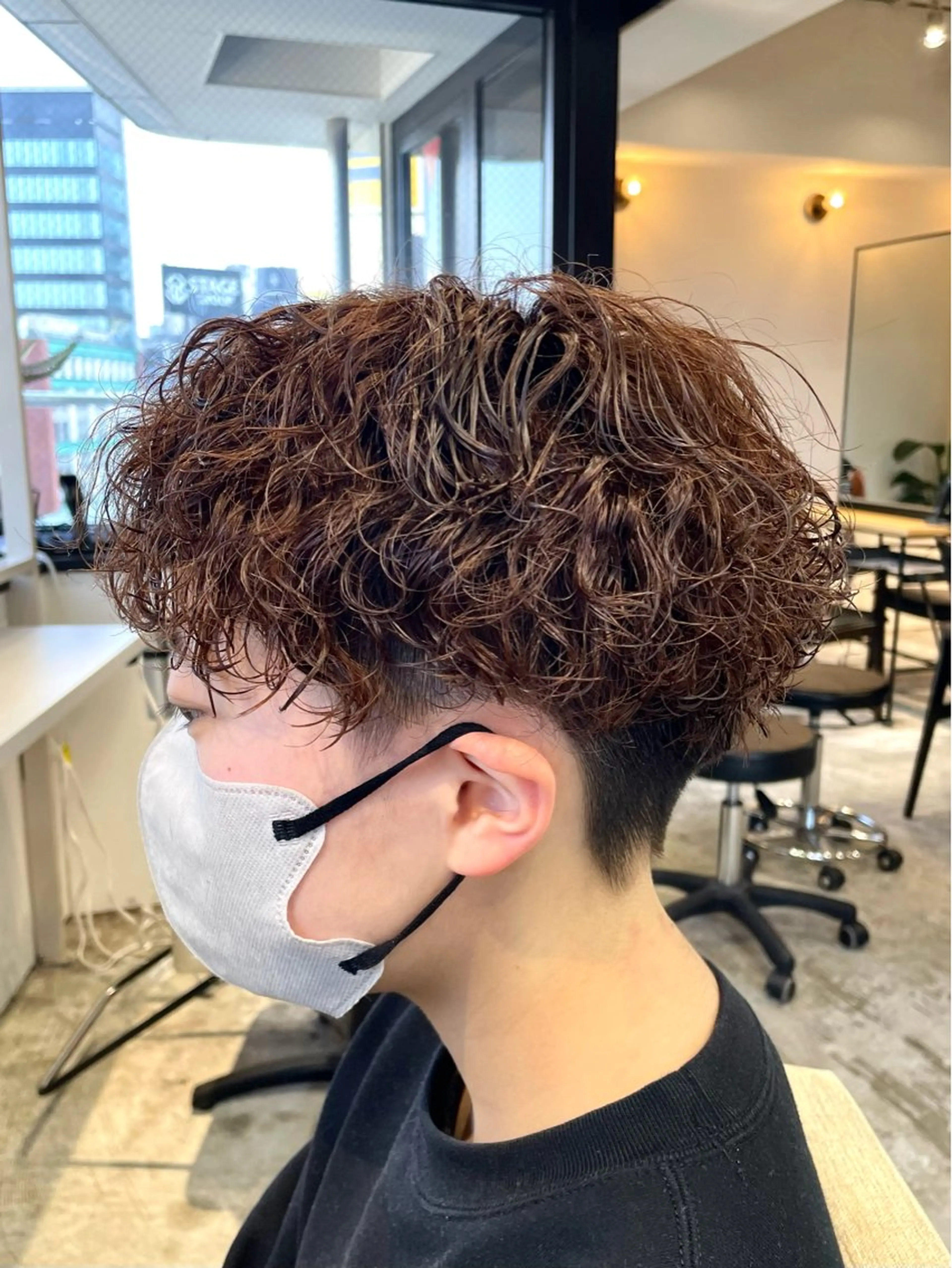 ショート パーマ メンズパーマ梅田 ・川副史晶のヘアスタイル