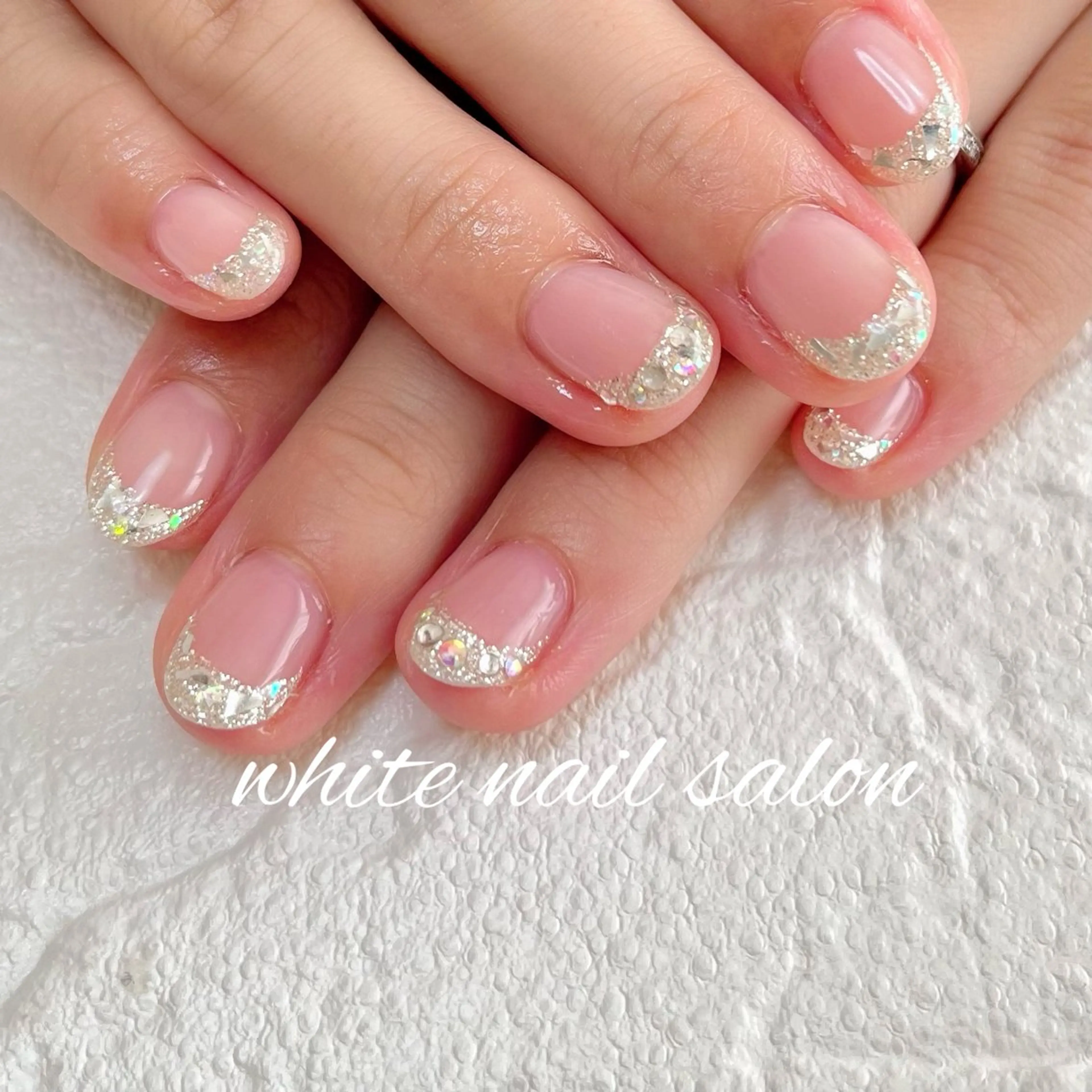 ネイル ラメ(グリッター) ハンドネイル white nail salonのネイルデザイン
